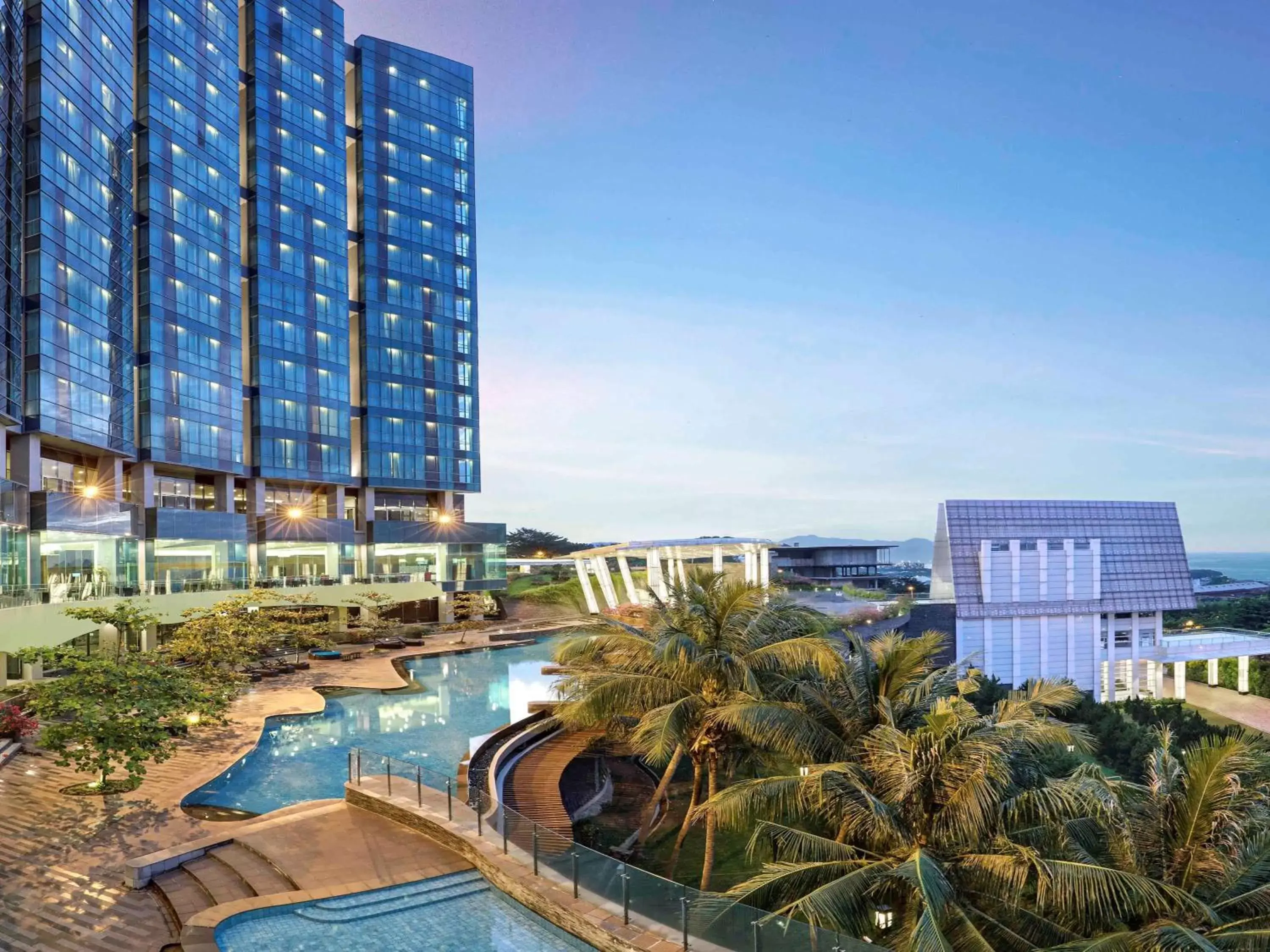 Property building, Pool View in Novotel Lampung
