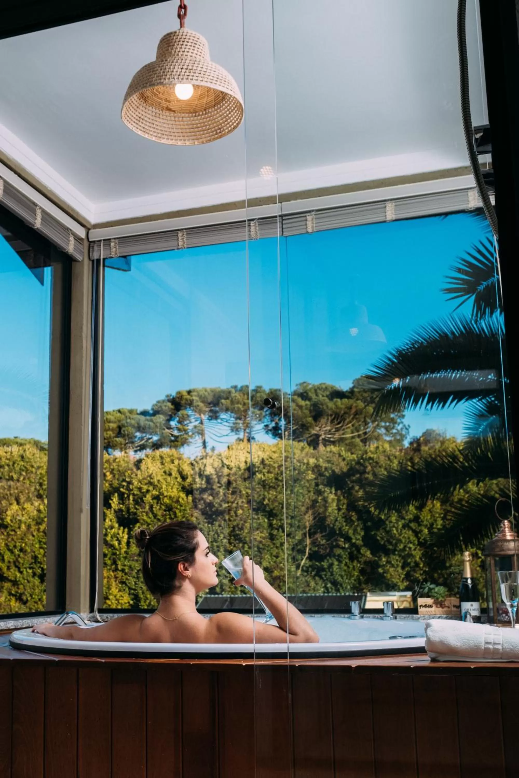 Garden view in Pousada Trem Chic