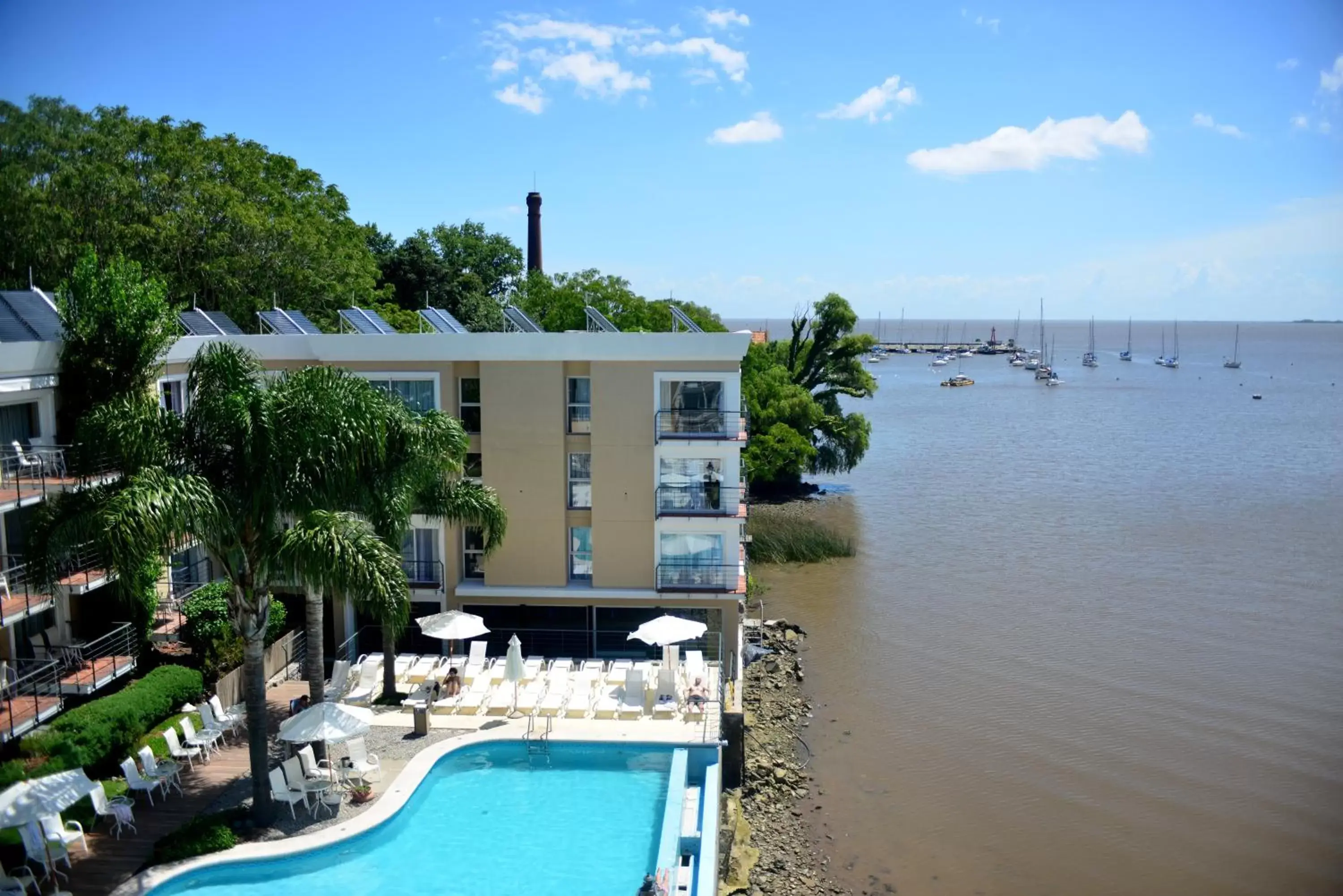 River view, Pool View in Radisson Colonia Del Sacramento Hotel