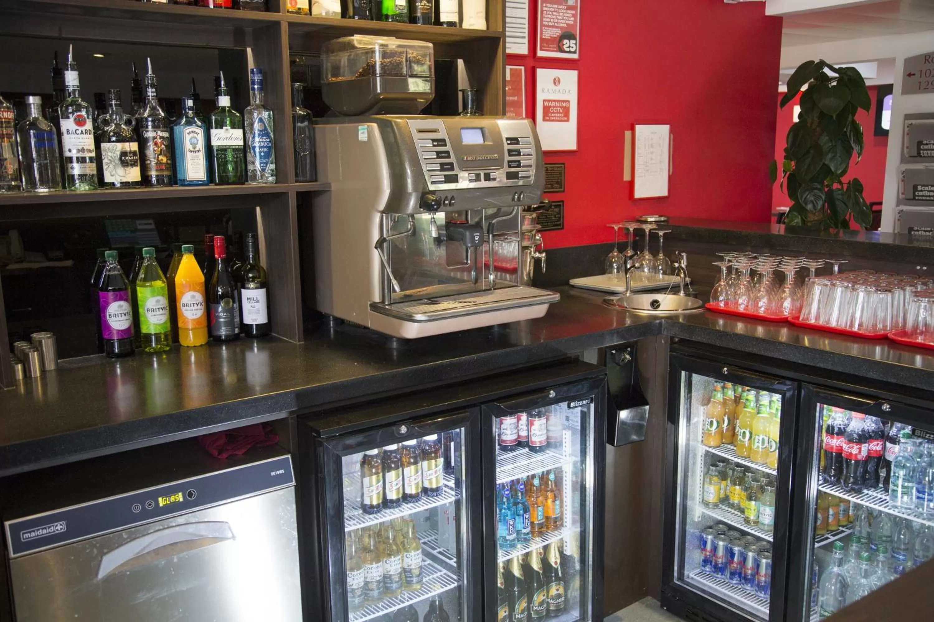 Alcoholic drinks in Ramada Cambridge