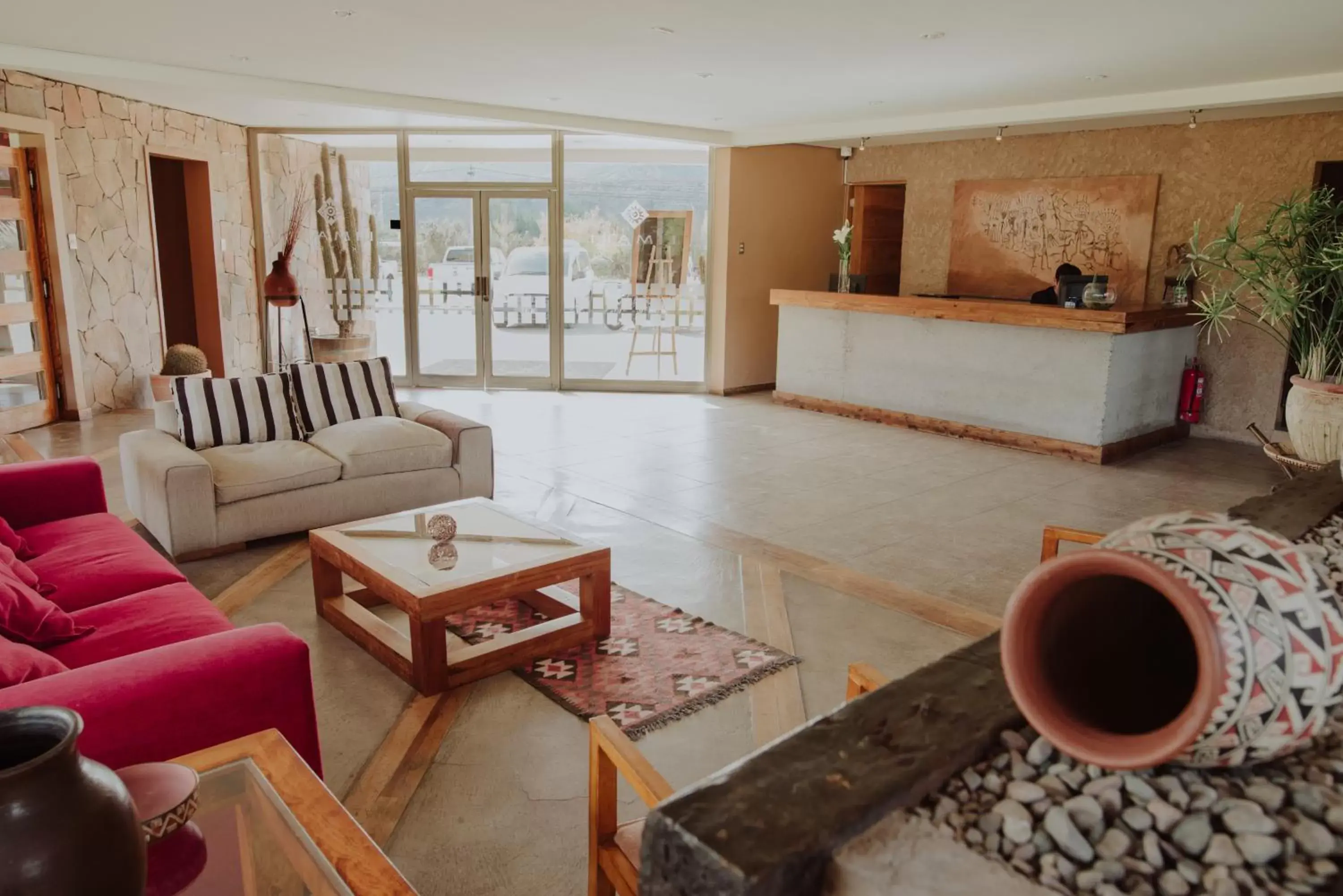 Lobby or reception in Hotel Limari Lobby or reception in Hotel Limari