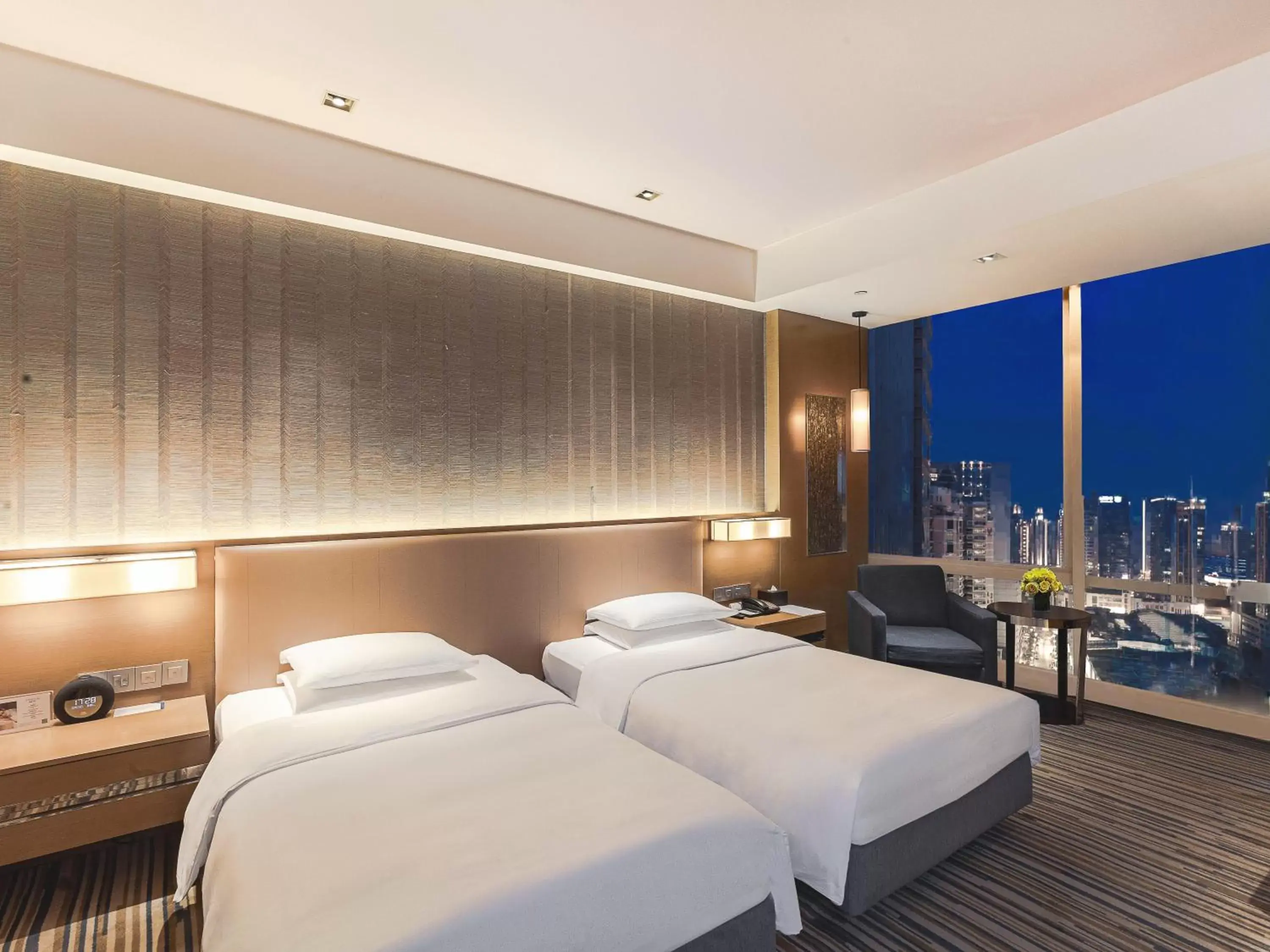 Bed in Hyatt Regency Chongqing Hotel