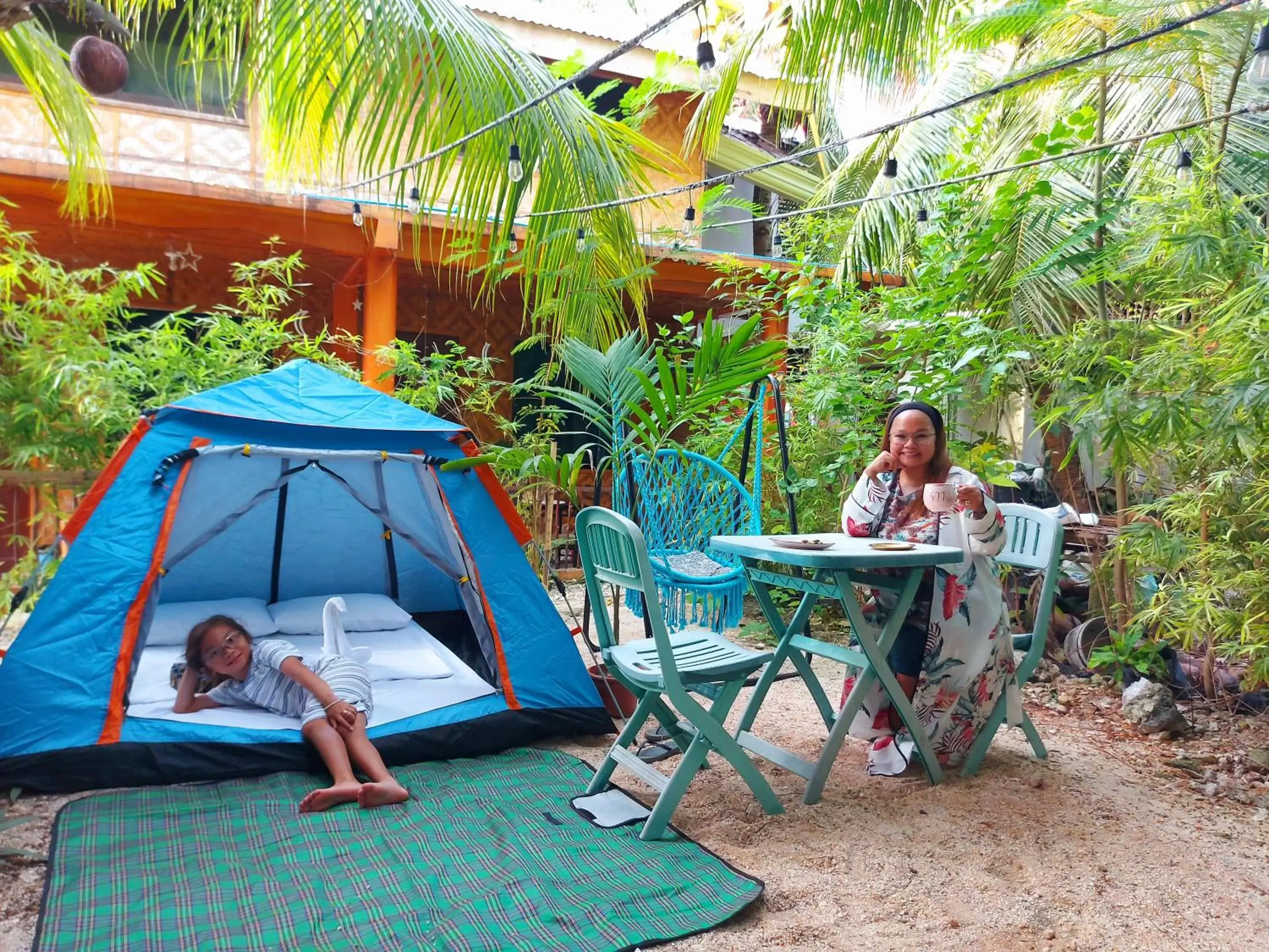 Family, Children in New Village Lodge