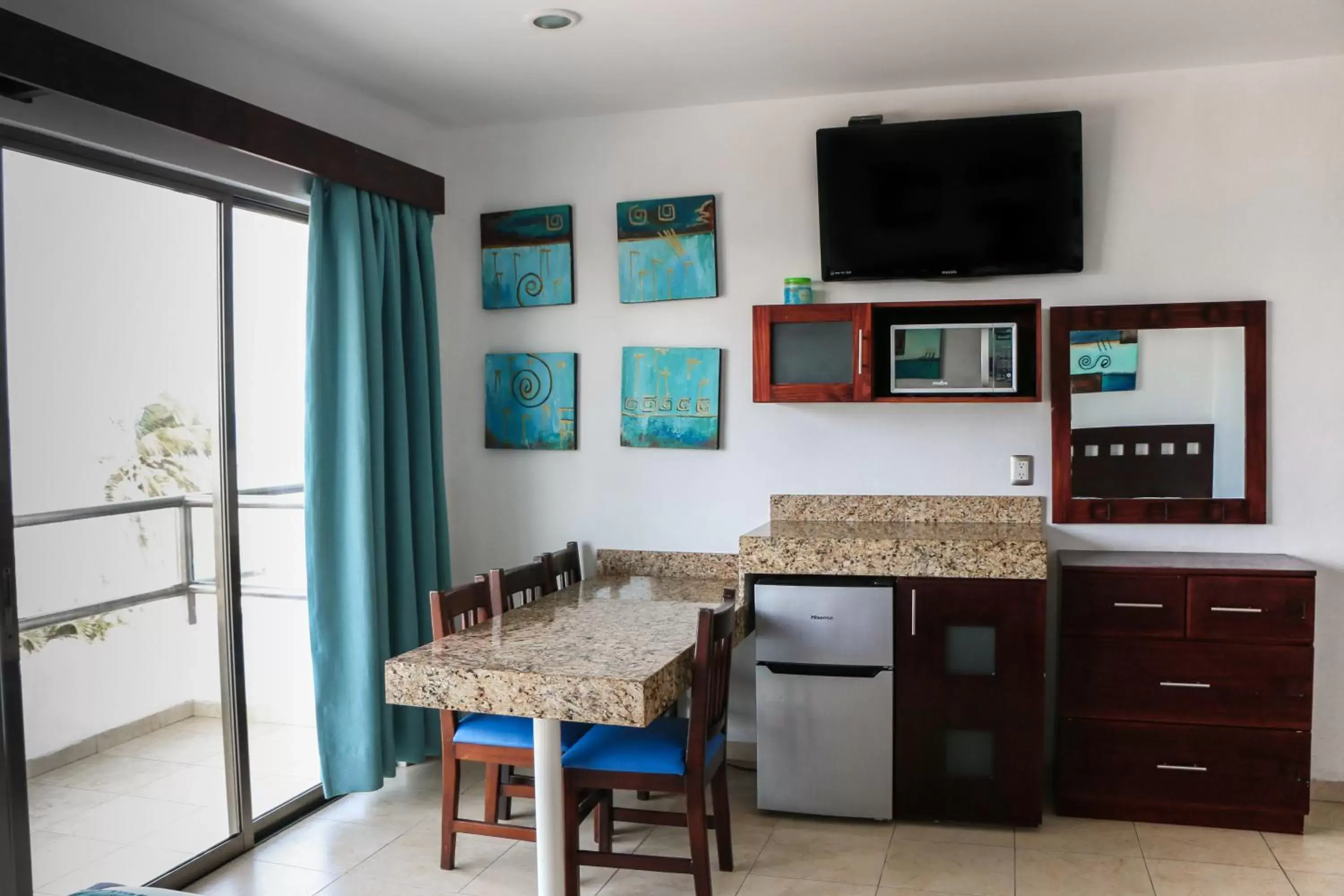 TV/Entertainment Center in Playa Linda Hotel