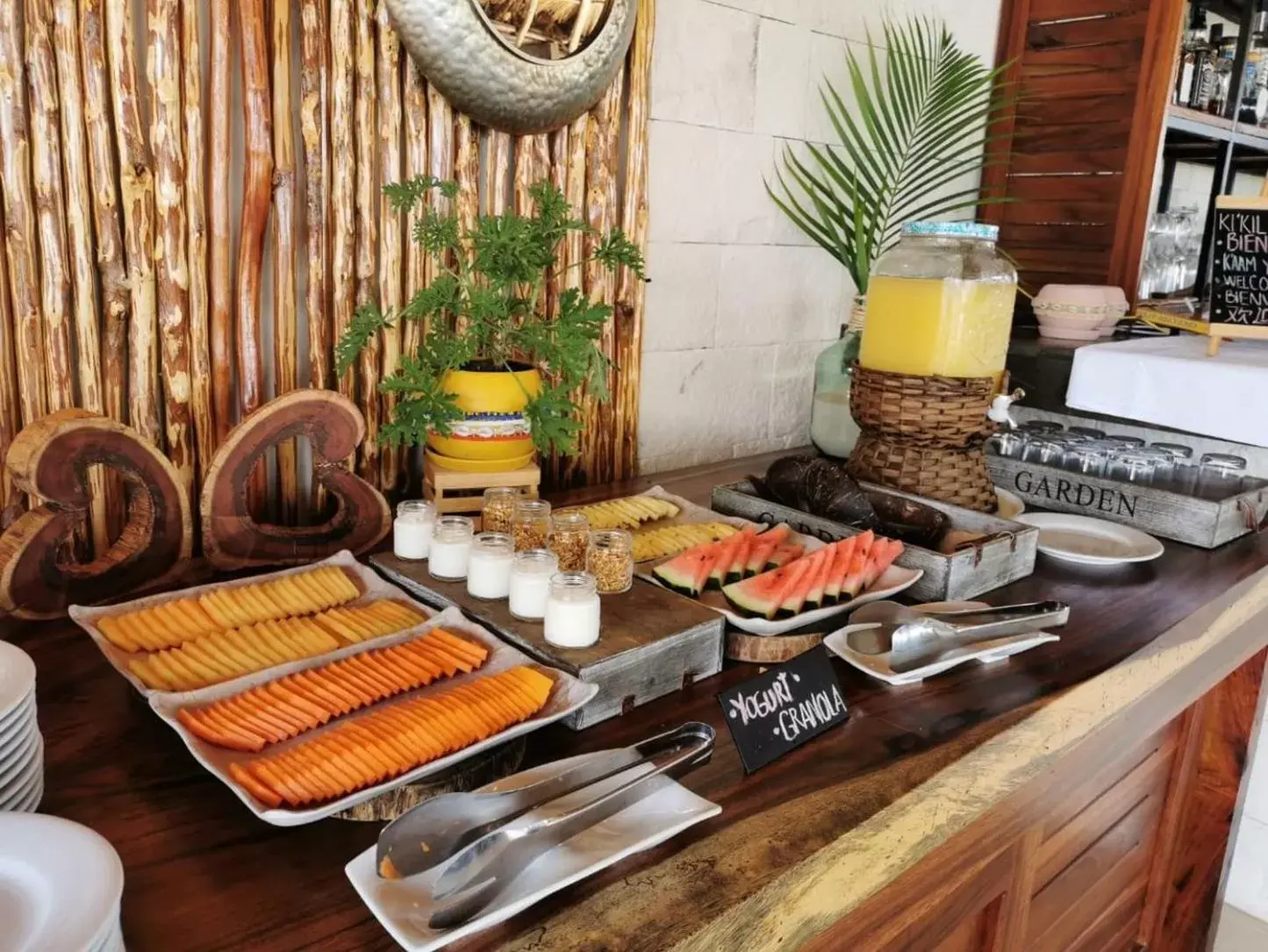 Buffet breakfast in Naay Tulum Curamoria Collection