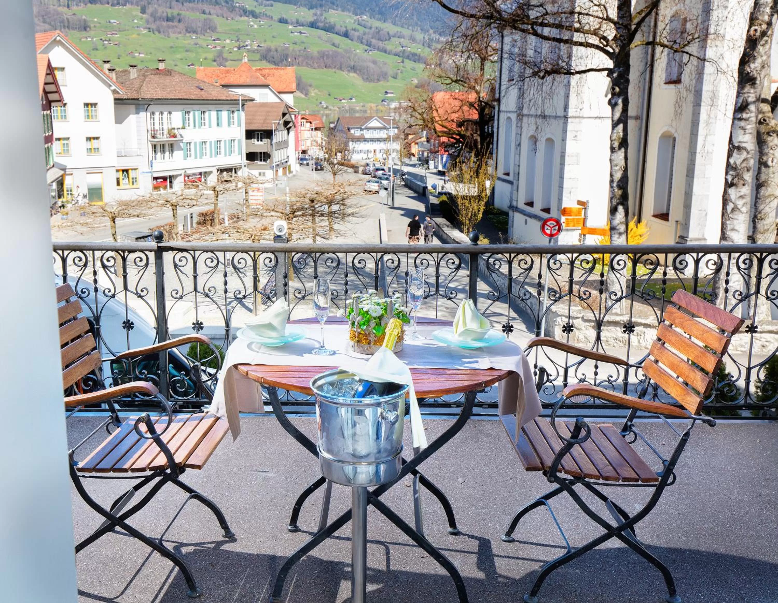 Balcony/Terrace in Hotel Kreuz by b-smart