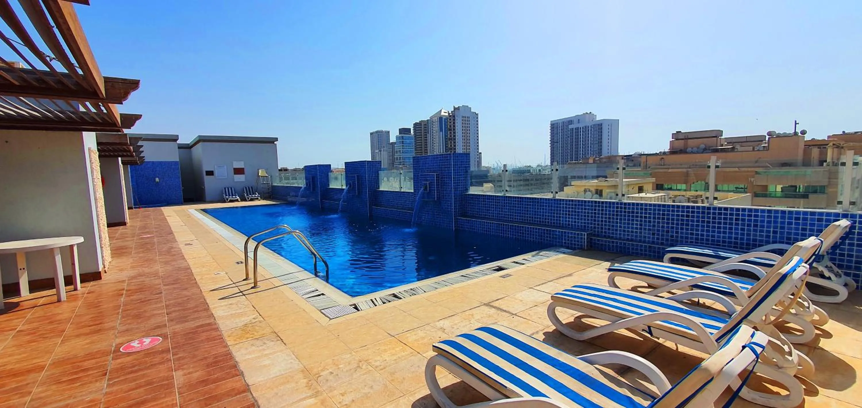 Pool view in Tulip Hotel Apartments
