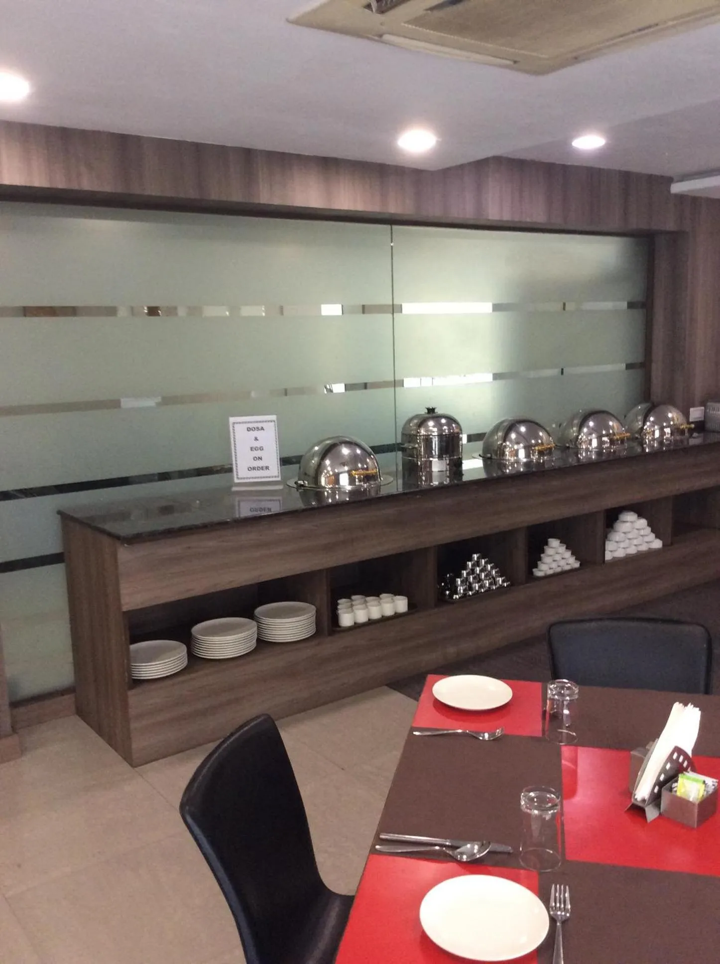 Restaurant/places to eat in The Lotus Apartment Hotel, Venkatraman Street