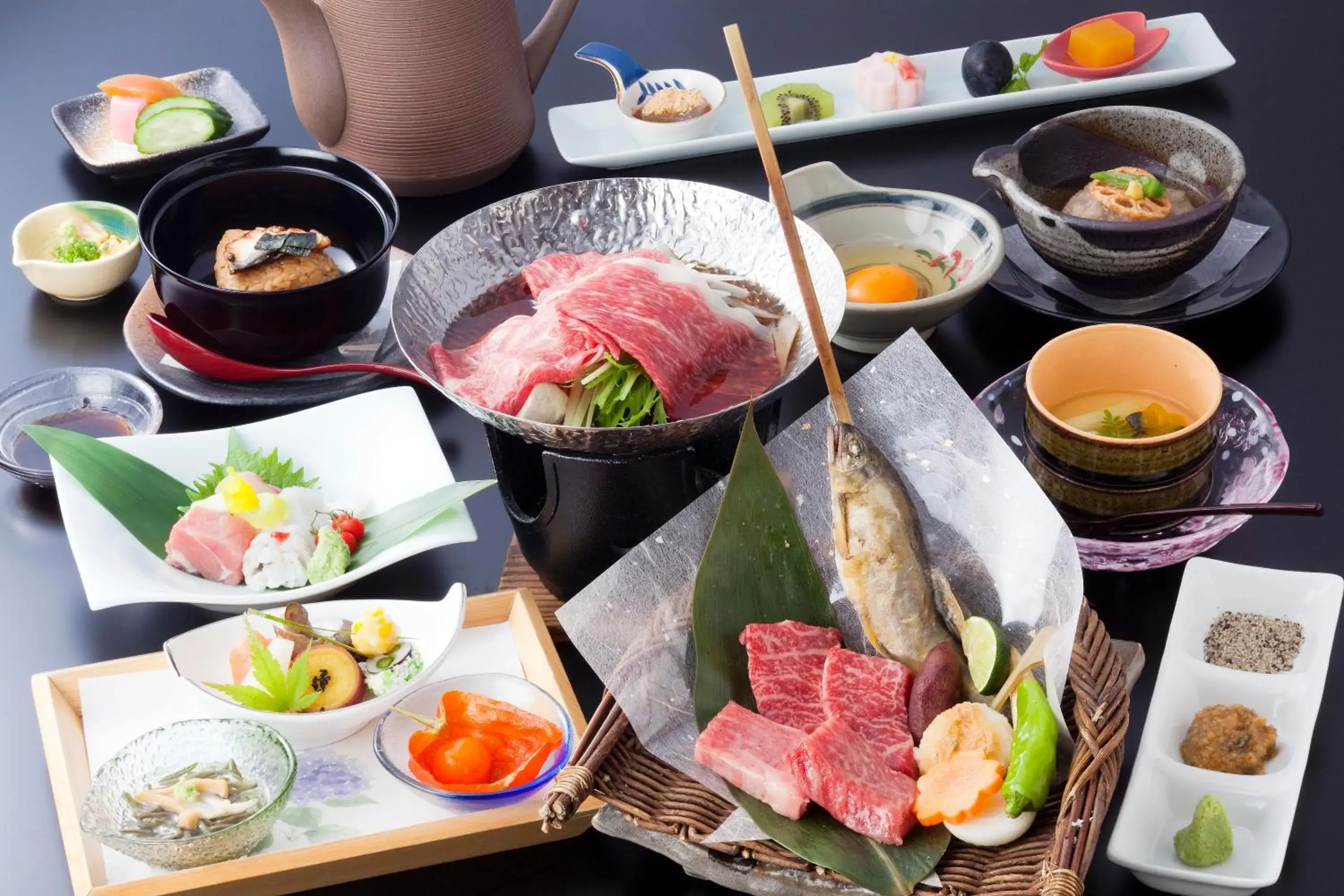 Food, Breakfast in Okuhida Hot spring Miyama Ouan