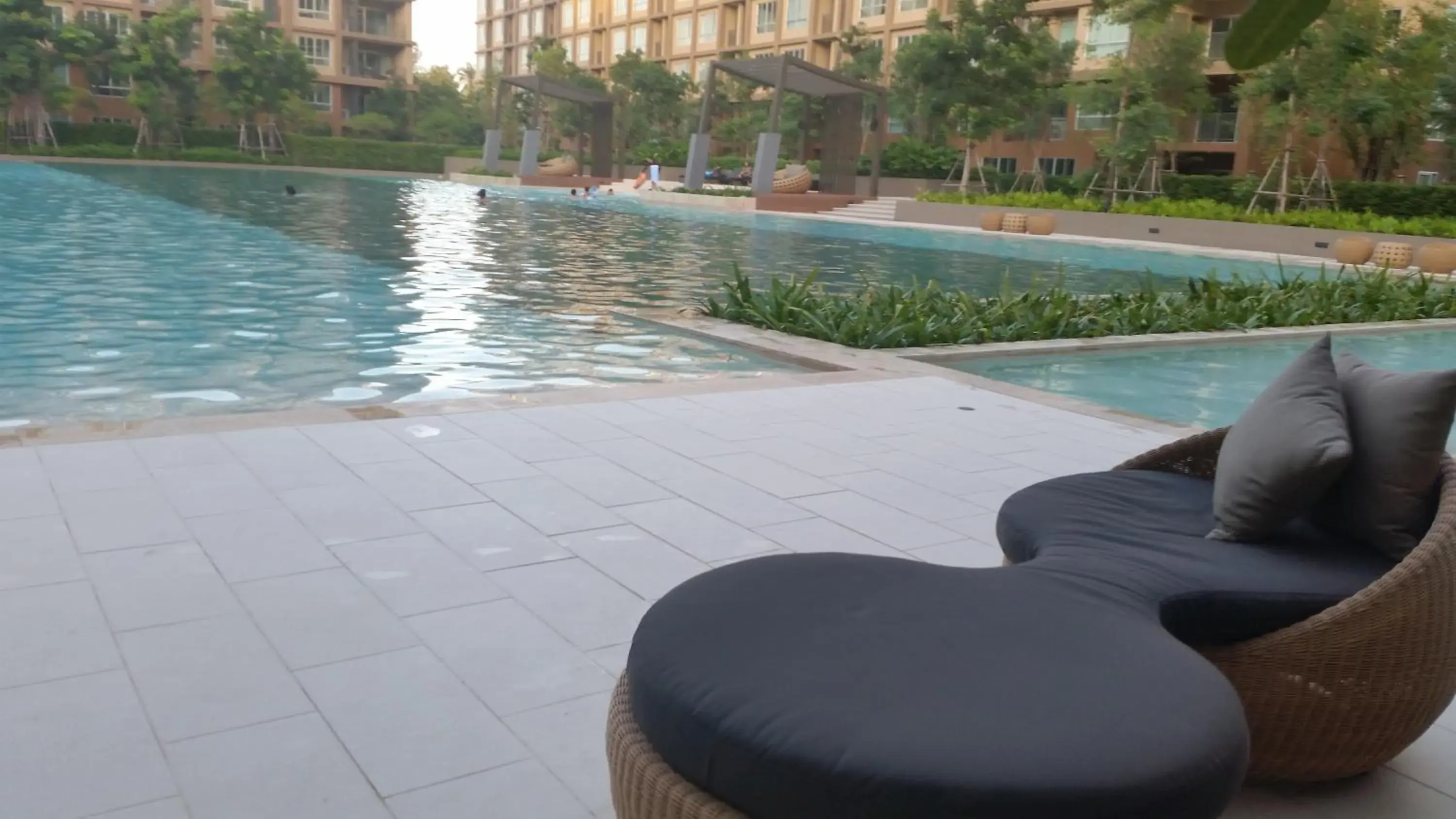 Swimming Pool in The Ralaxing Room at Baan Tew Lom Condo Cha Am - Hua Hin