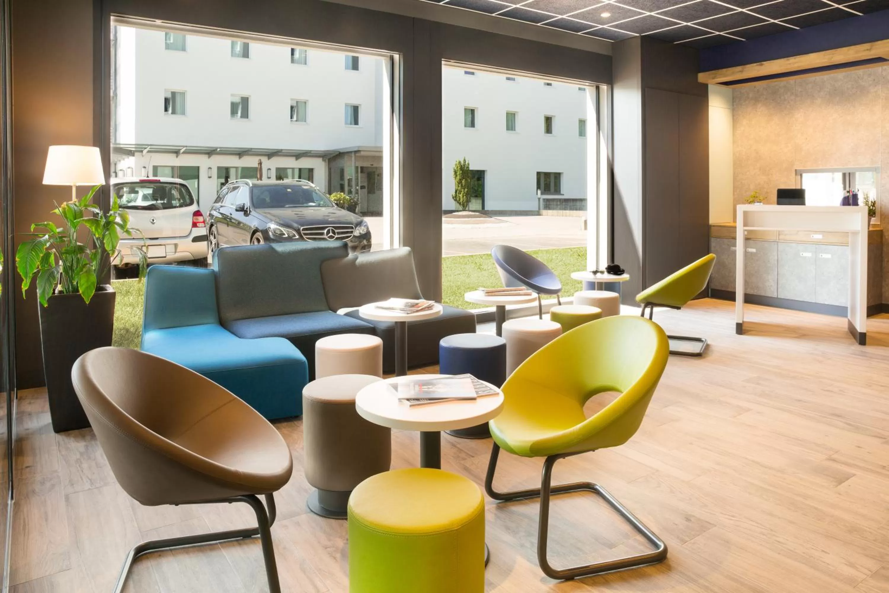 Lobby or reception in ibis budget Fribourg