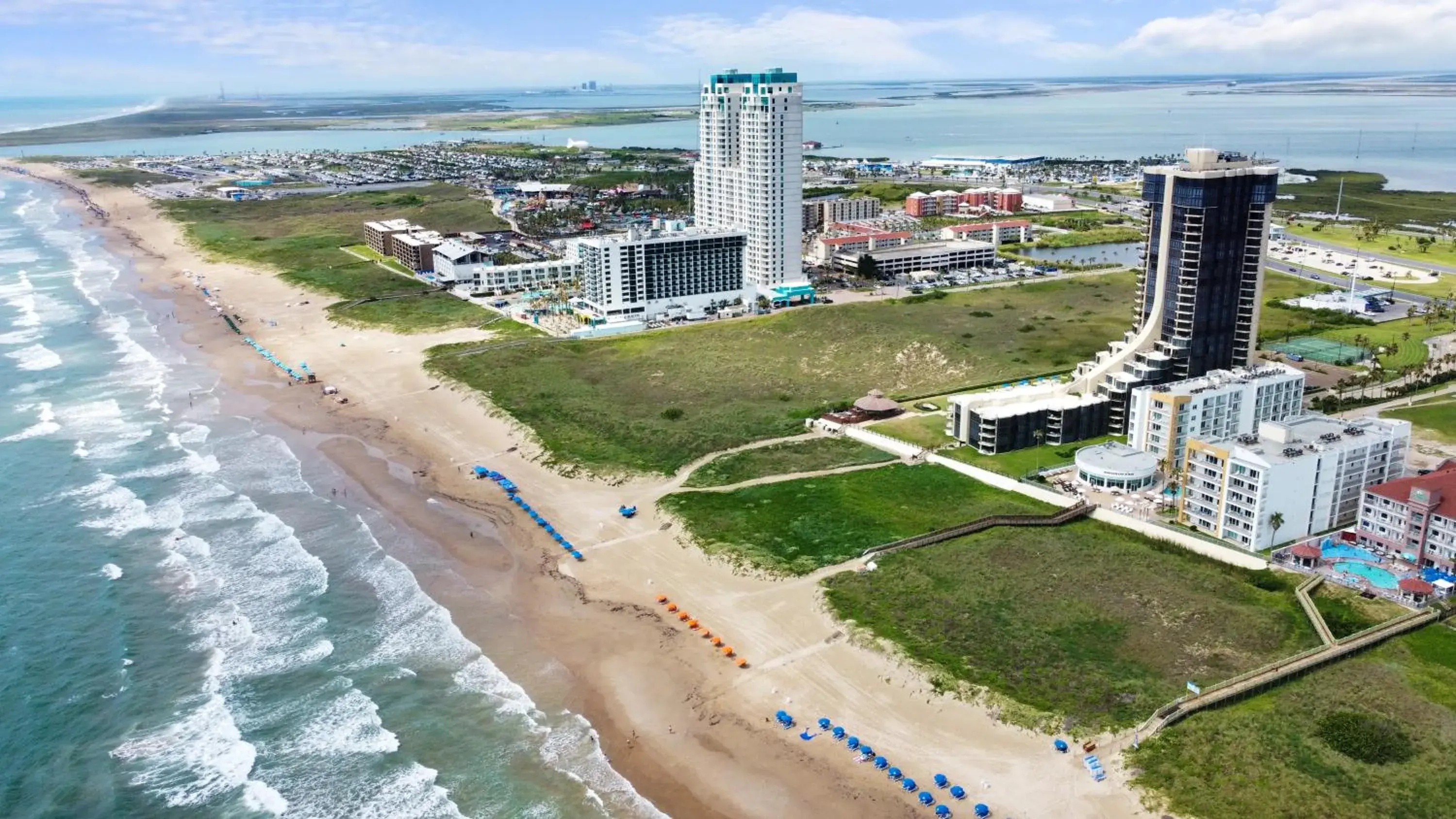 Beach, Bird's-eye View in Peninsula Island Resort & Spa