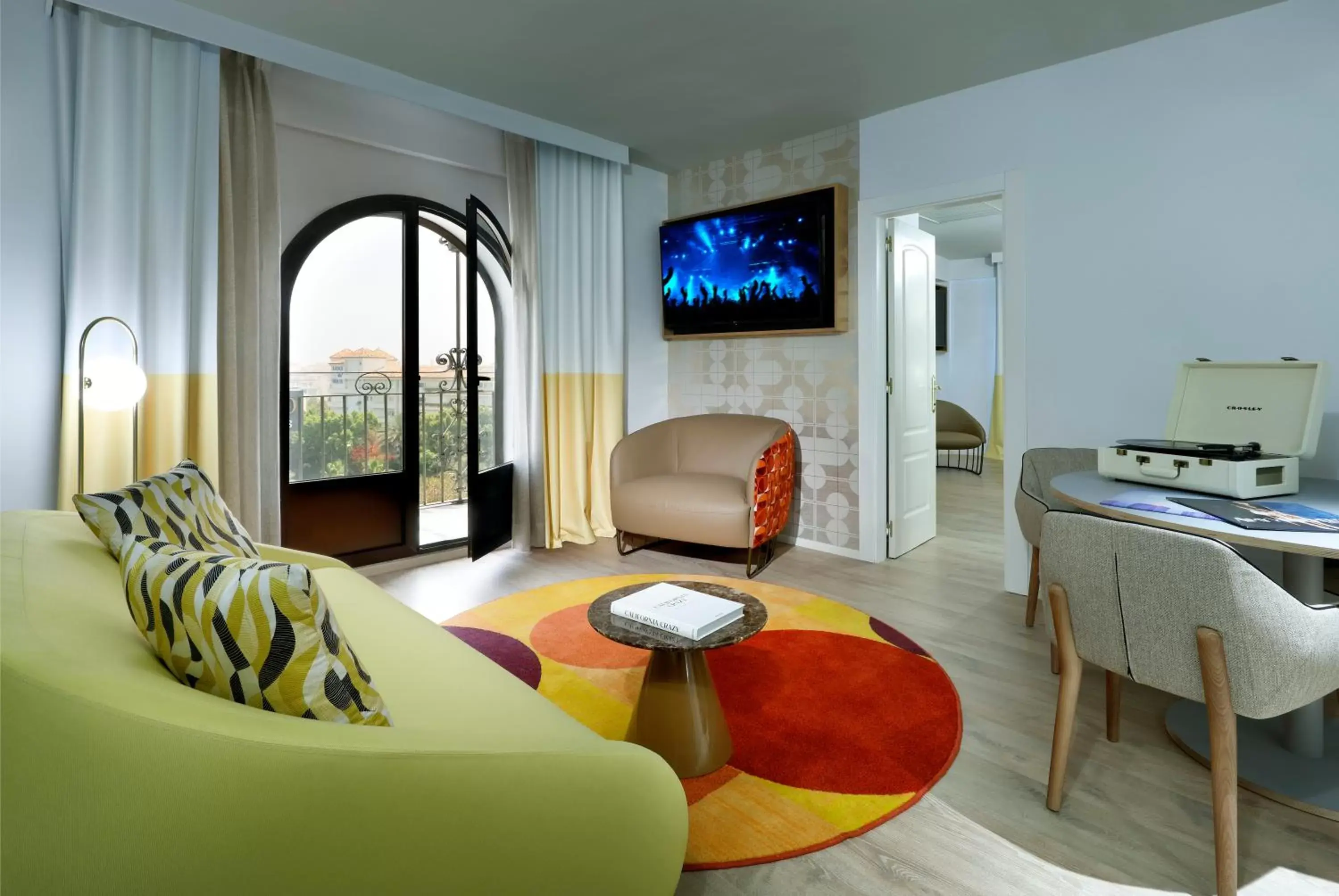 TV and multimedia, Seating Area in Hard Rock Hotel Marbella - Puerto Banús Adults Recommended