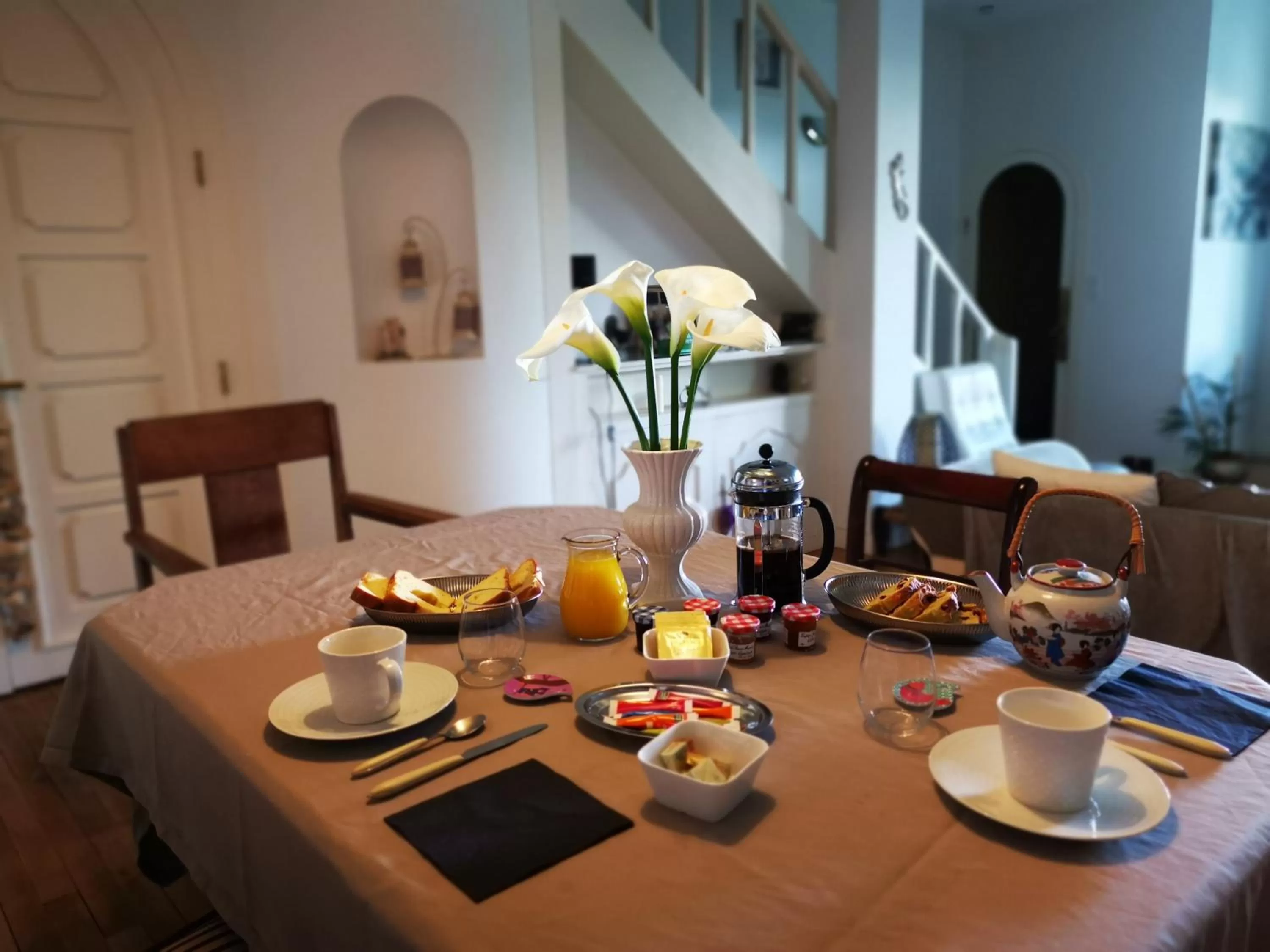 Food and drinks in Chambres d'hôtes La Maison Blanche