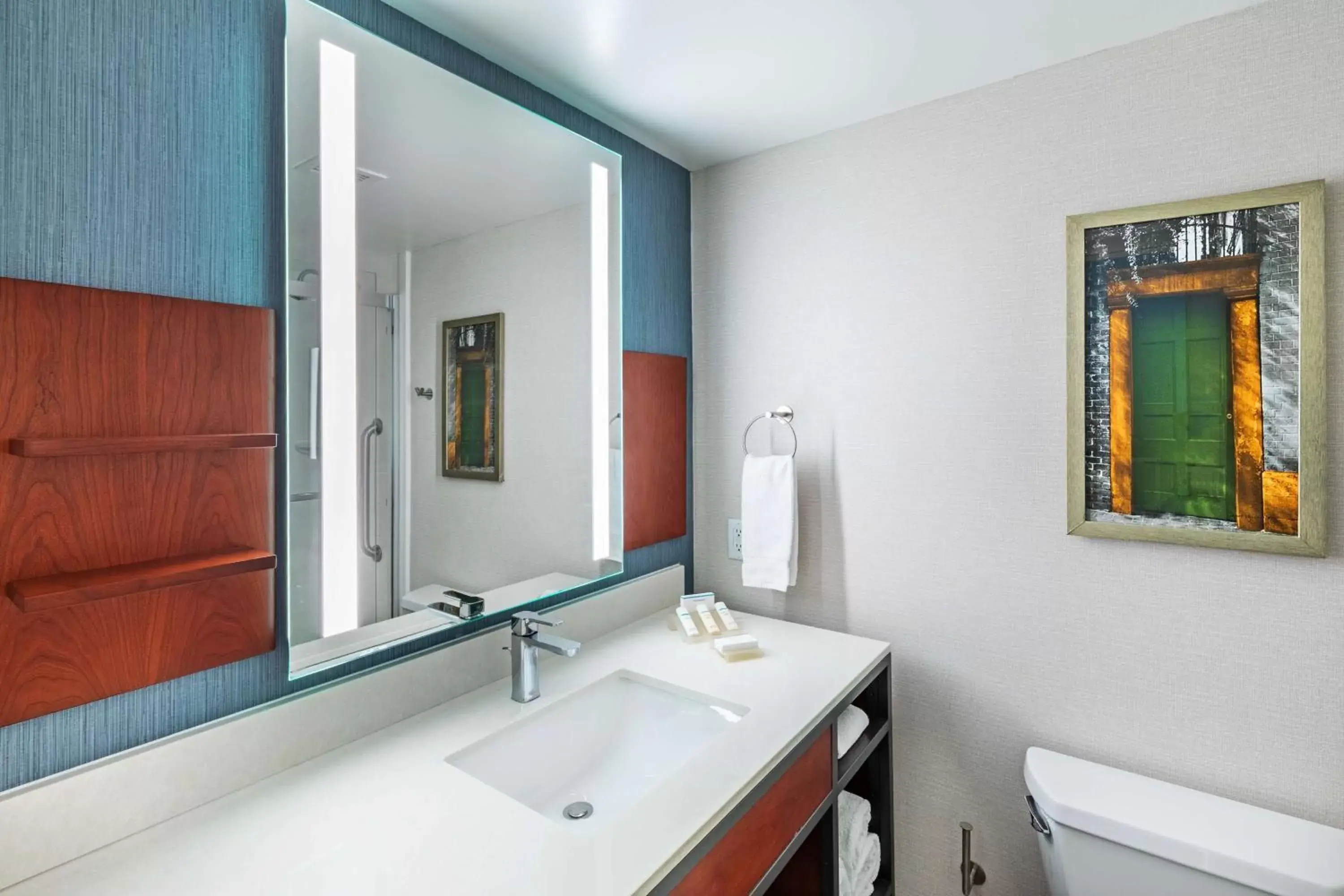 Bathroom in Hilton Garden Inn Houston/Sugar Land Bathroom in Hilton Garden Inn Houston/Sugar Land