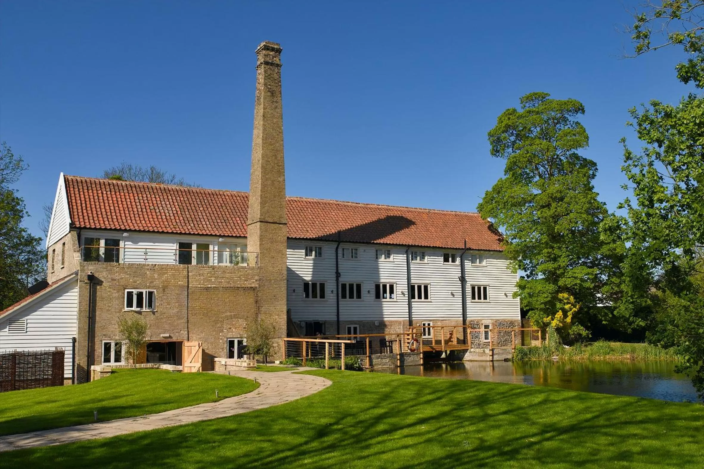 Facade/entrance in Tuddenham Mill Luxury Hotel