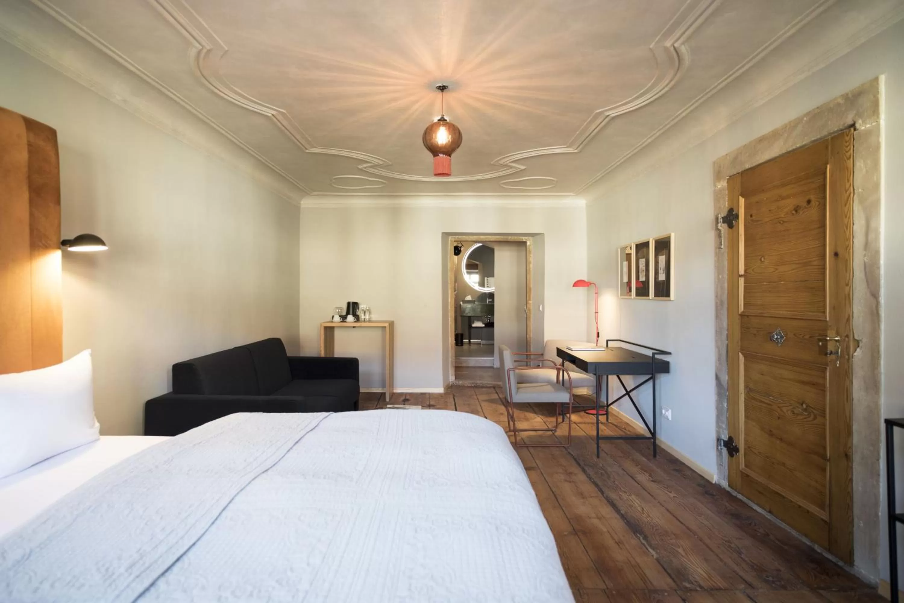 Bedroom, Bed in Hotel Sonne