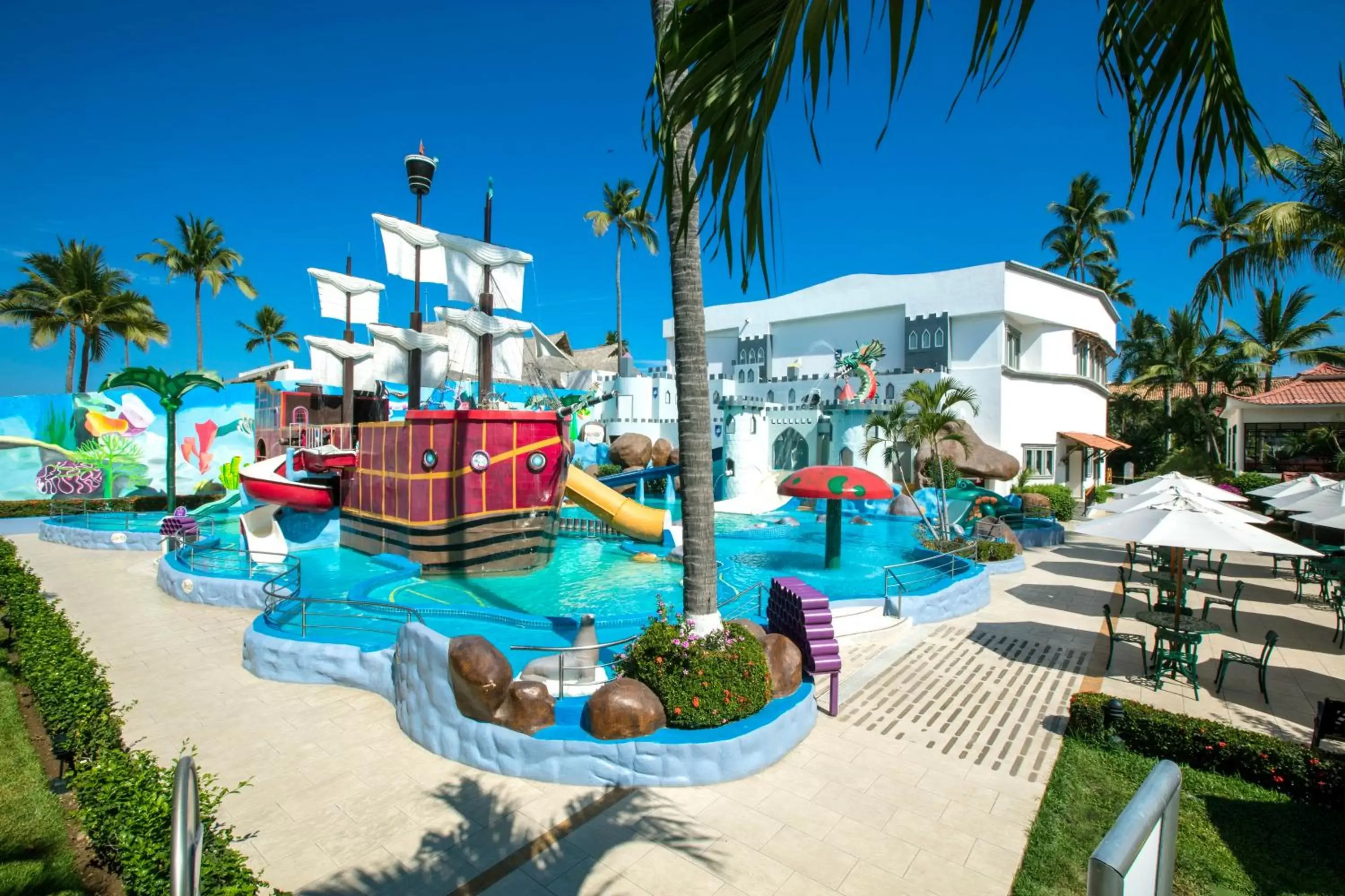 Children play ground, Swimming Pool in Crown Paradise Club All Inclusive