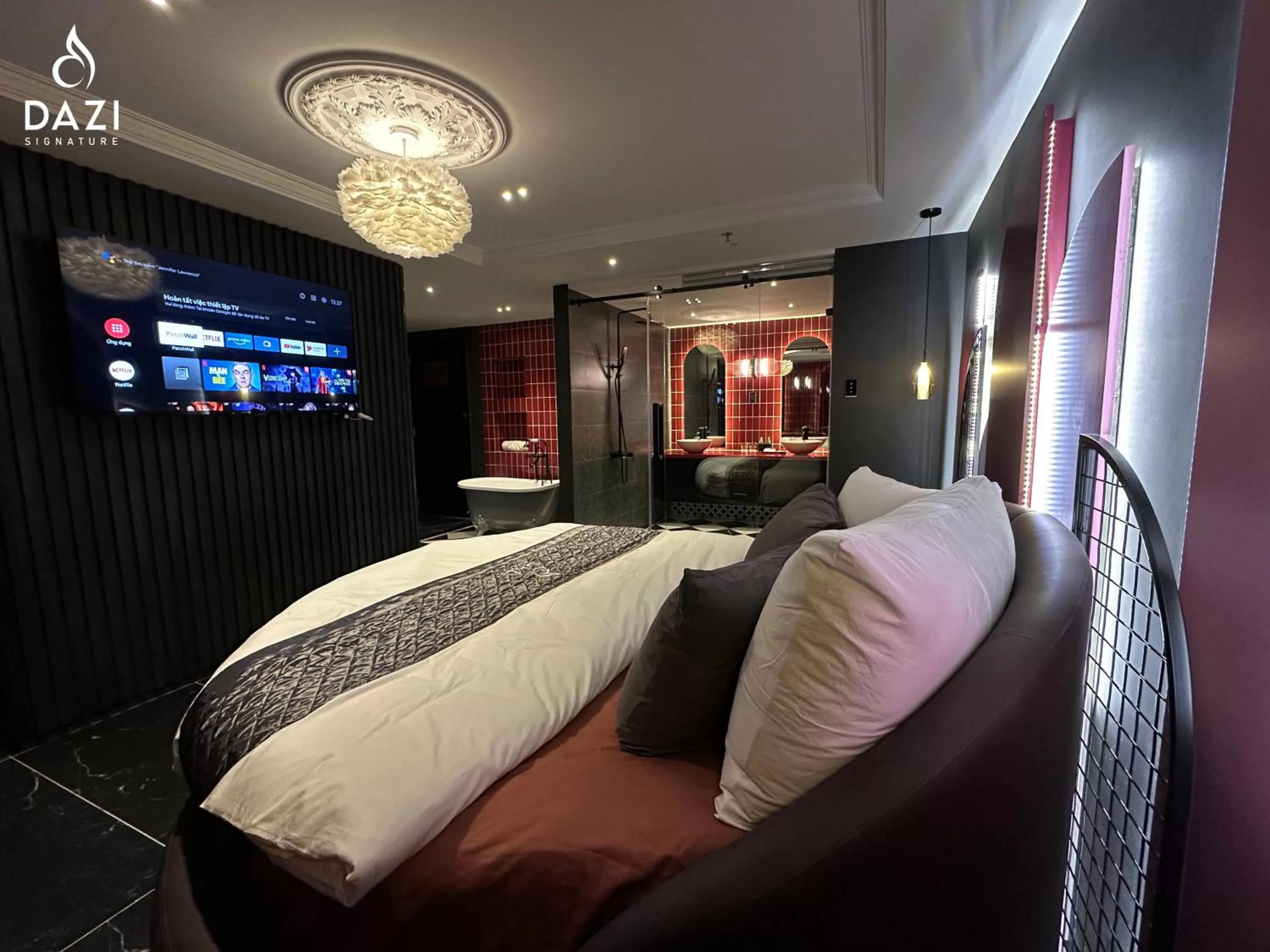 Bedroom, Bed in Dazi Signature