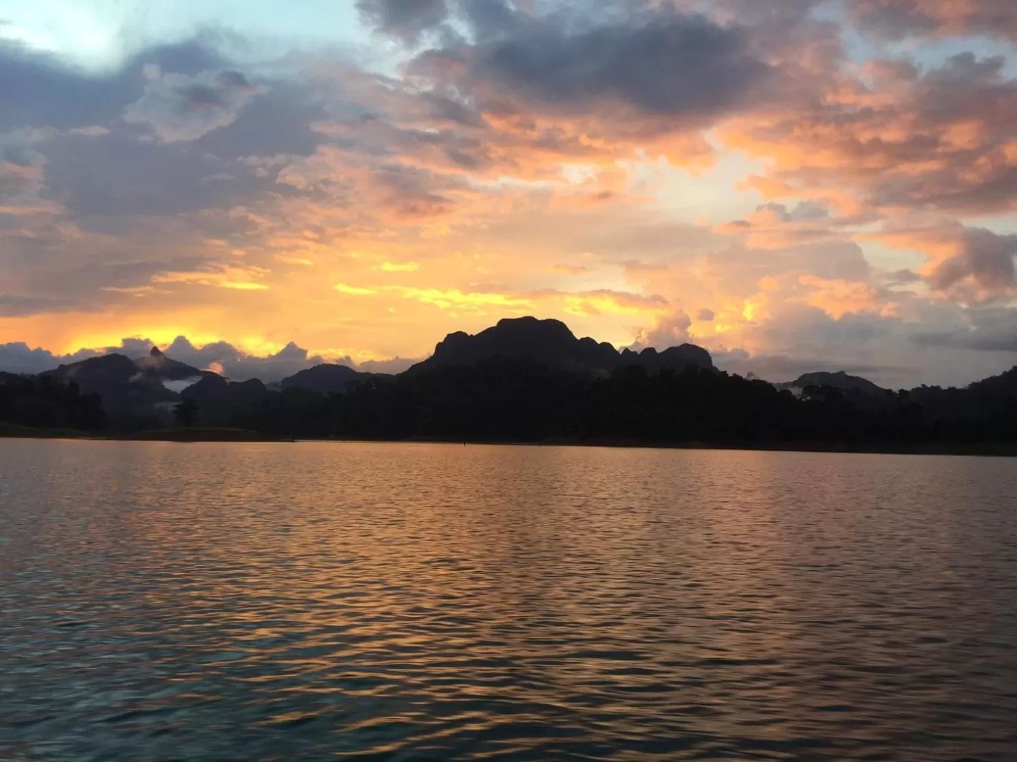 Natural landscape in Khao Sok Jungle Huts Resort