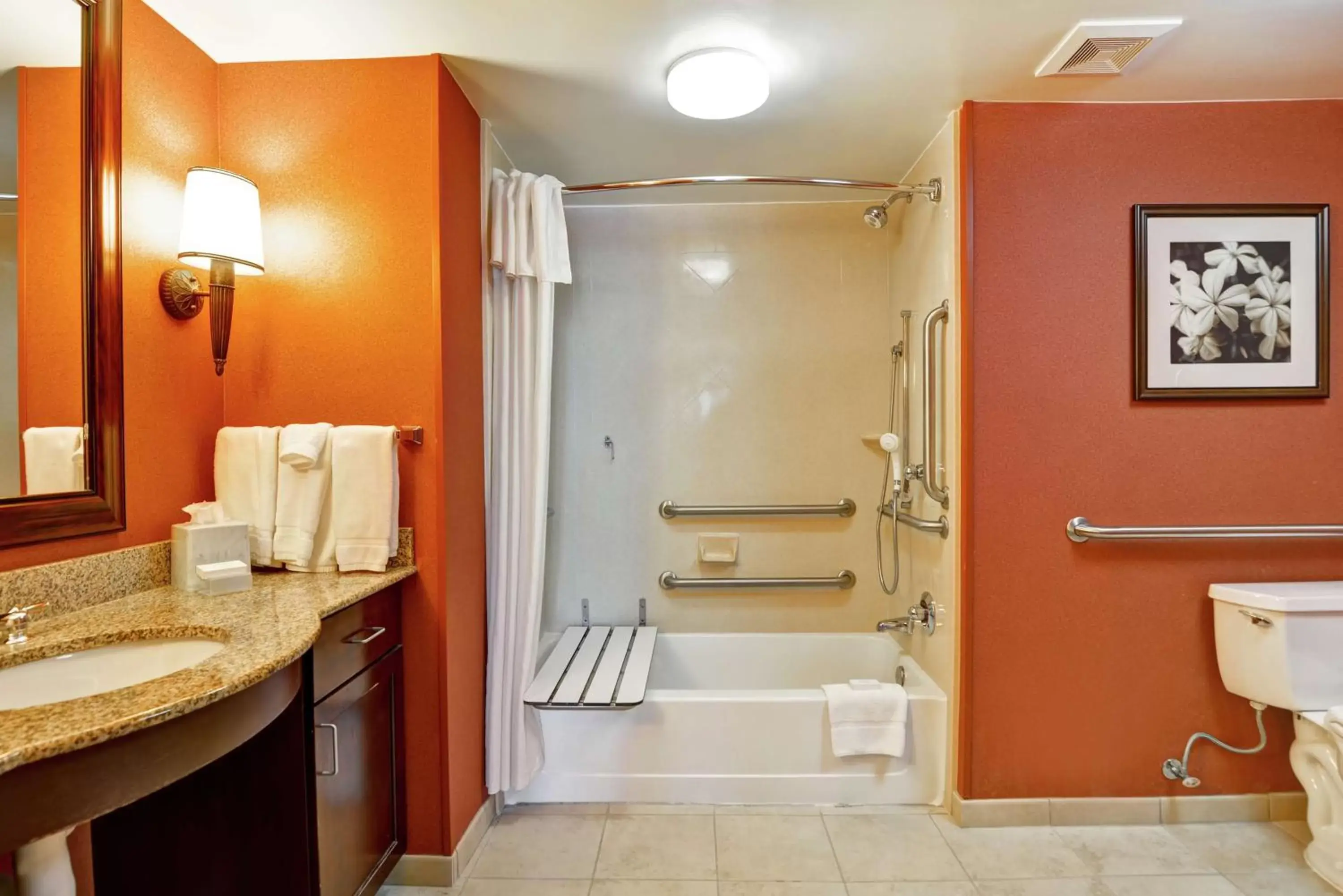 Bathroom in Homewood Suites Fredericksburg