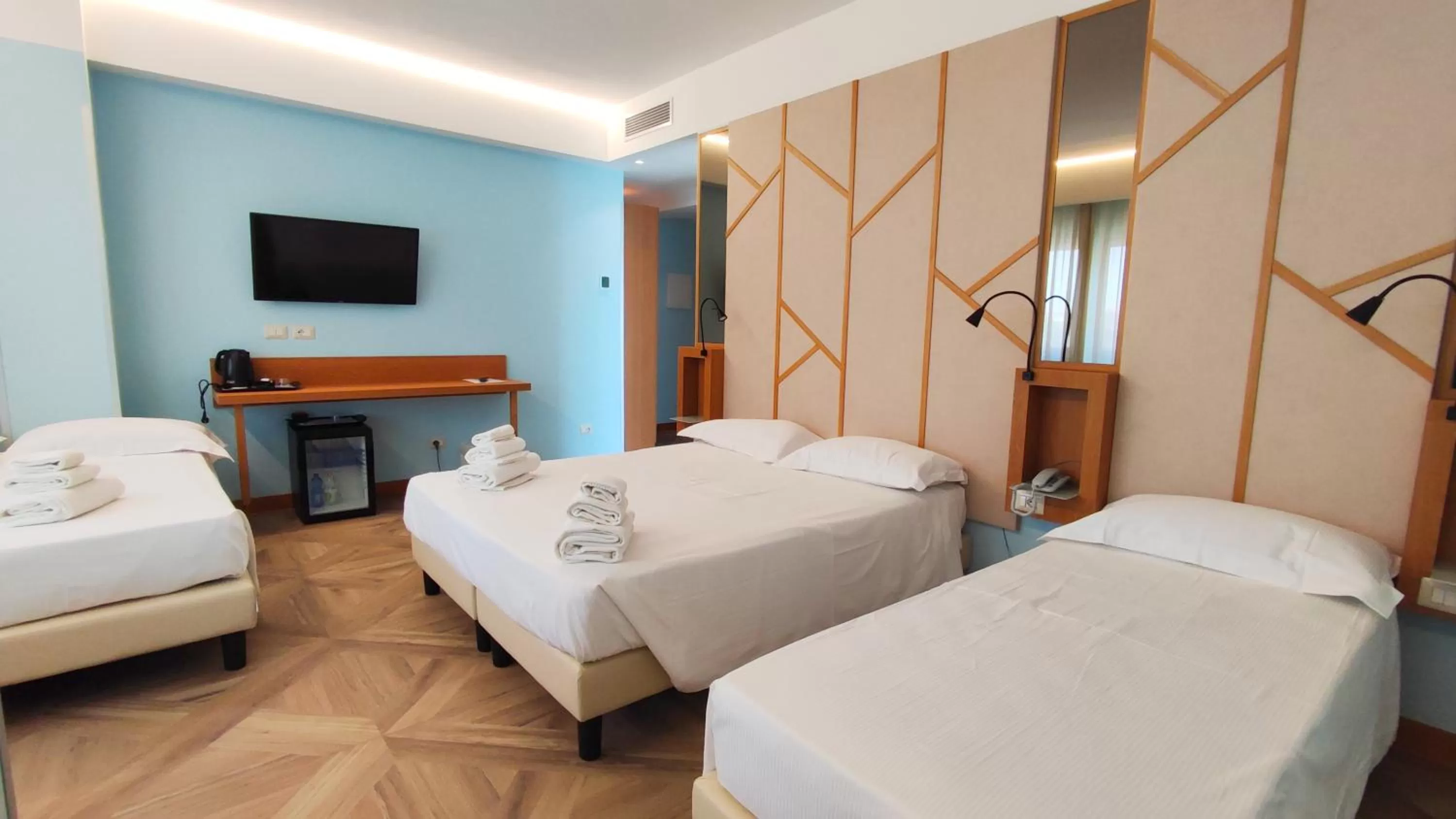 Bed in Catania Sea Palace Hotel