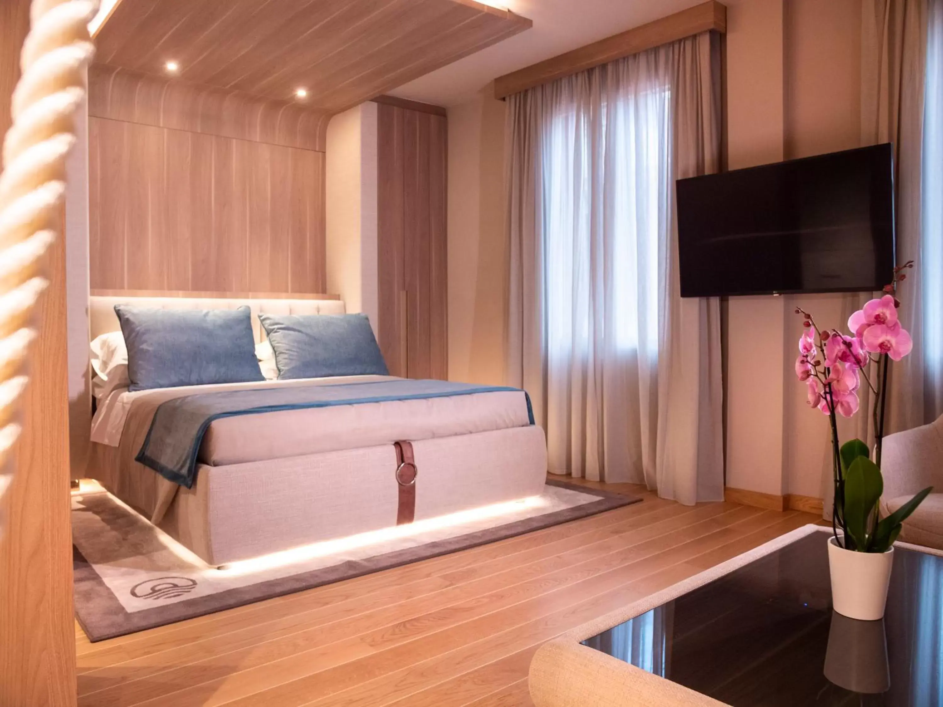 Bed in Miramare Suites