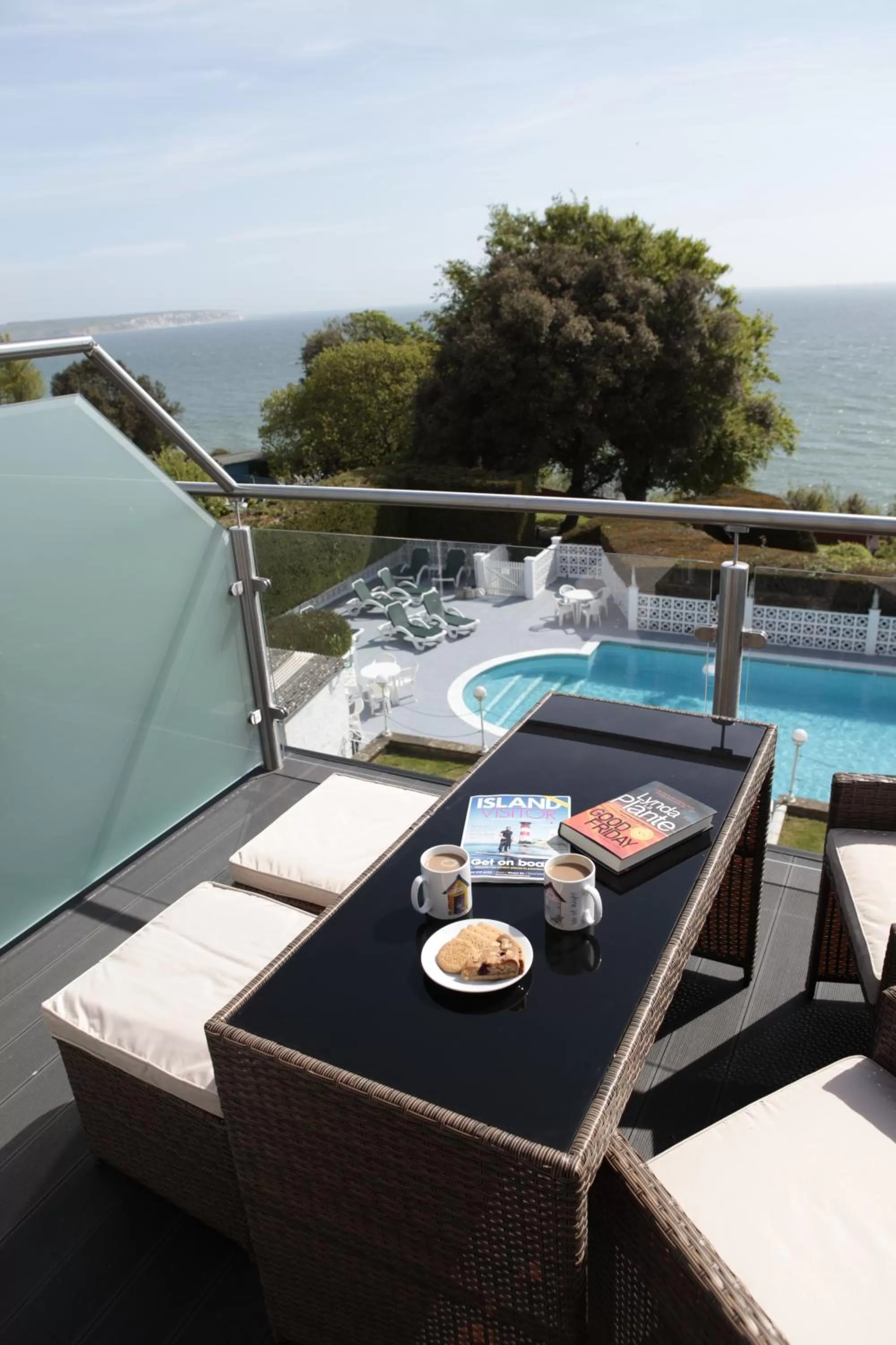 Balcony/Terrace in Luccombe Hall Hotel