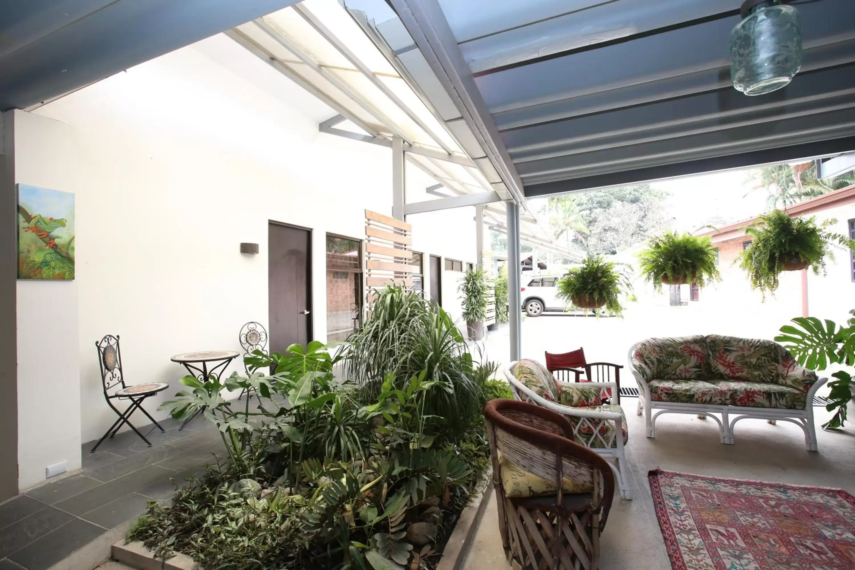 Seating area in Casa María Aeropuerto B&B