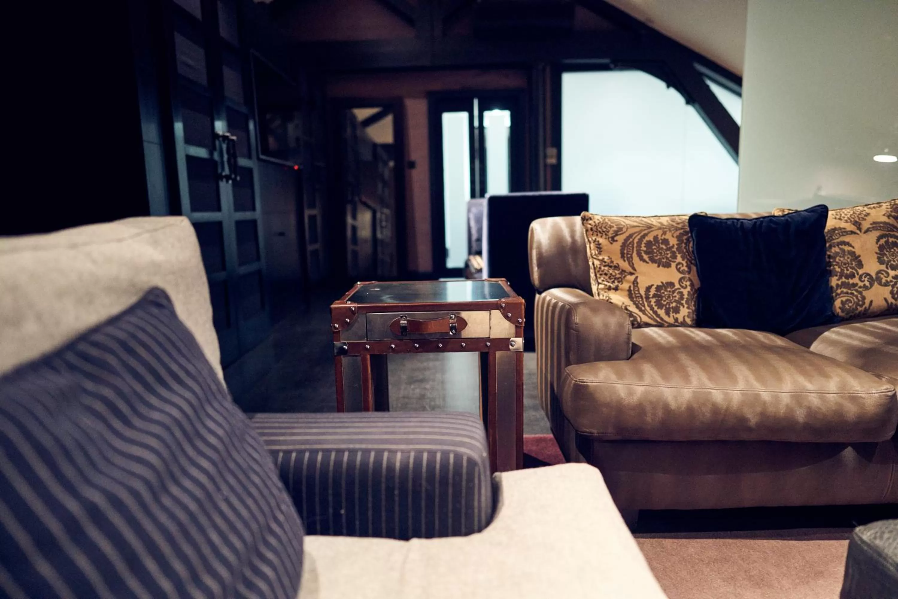 Seating area in Malmaison Belfast