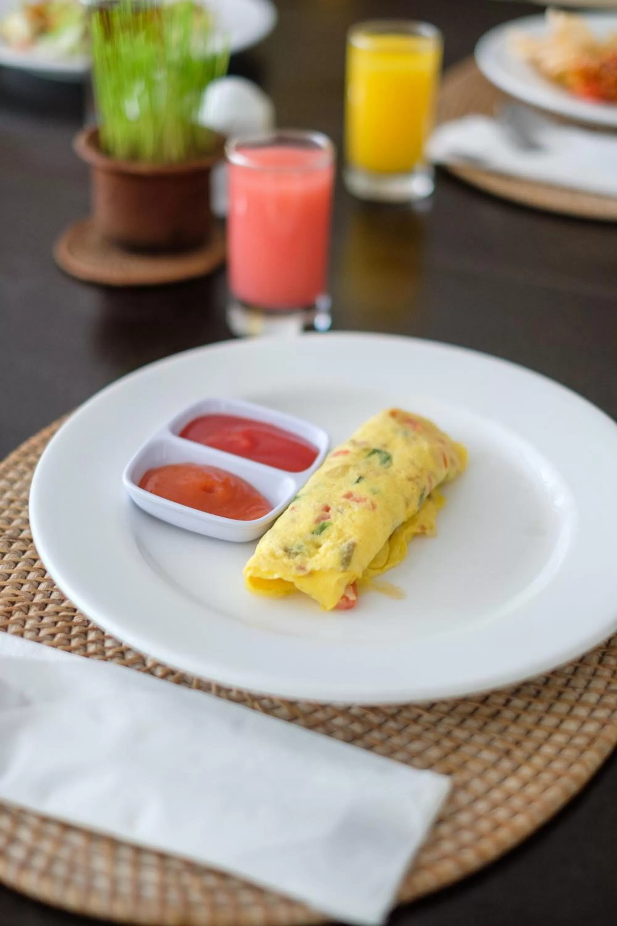 Buffet breakfast in Hotel Terrace at Kuta