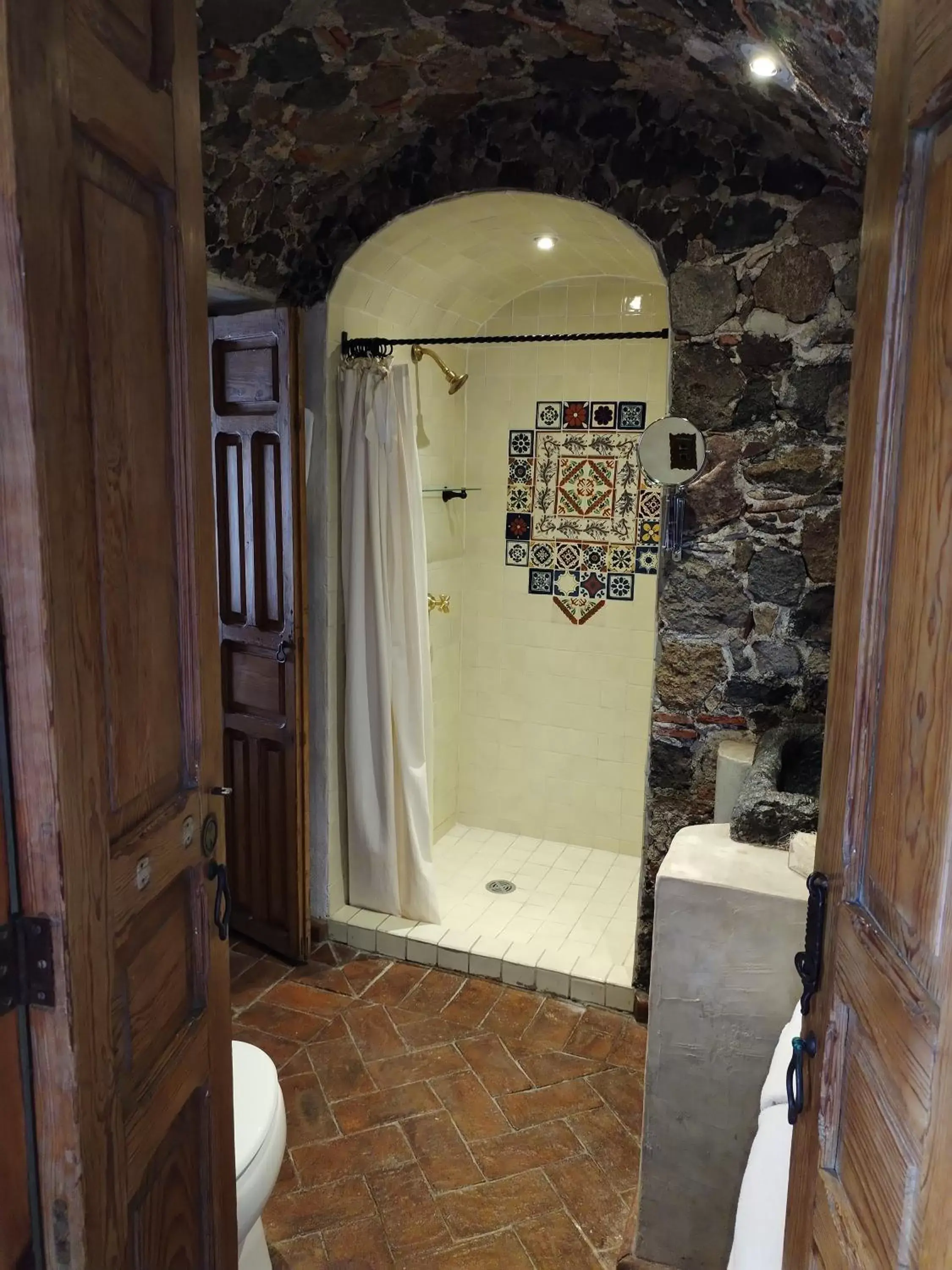 Shower, Bathroom in Hacienda Las Amantes