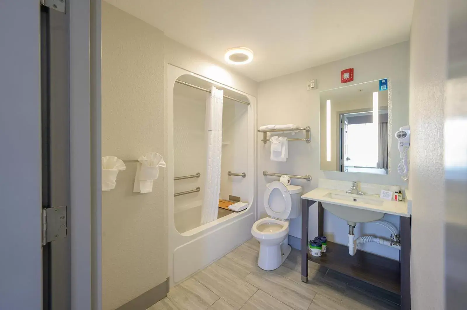Bathroom in Hawthorn Suites by Wyndham Panama City Beach FL