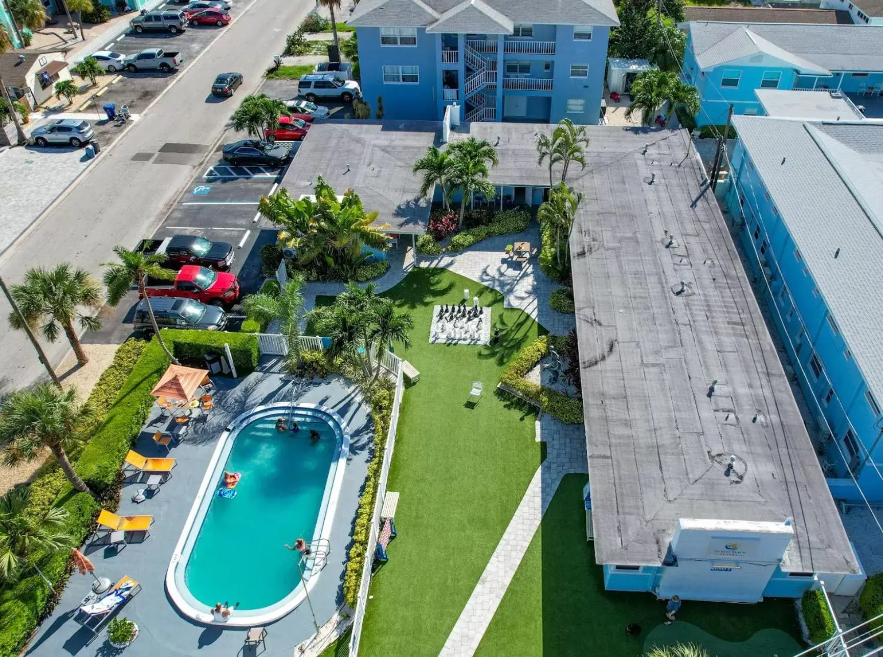 Property building, Pool View in St. Pete Beach Suites