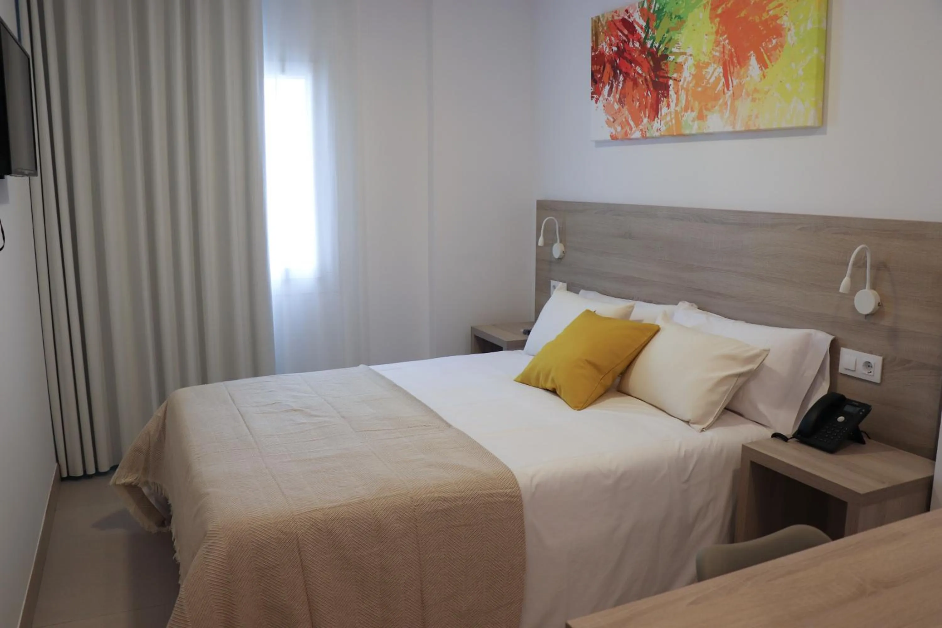 Bed in Hotel Sunna Benicassim