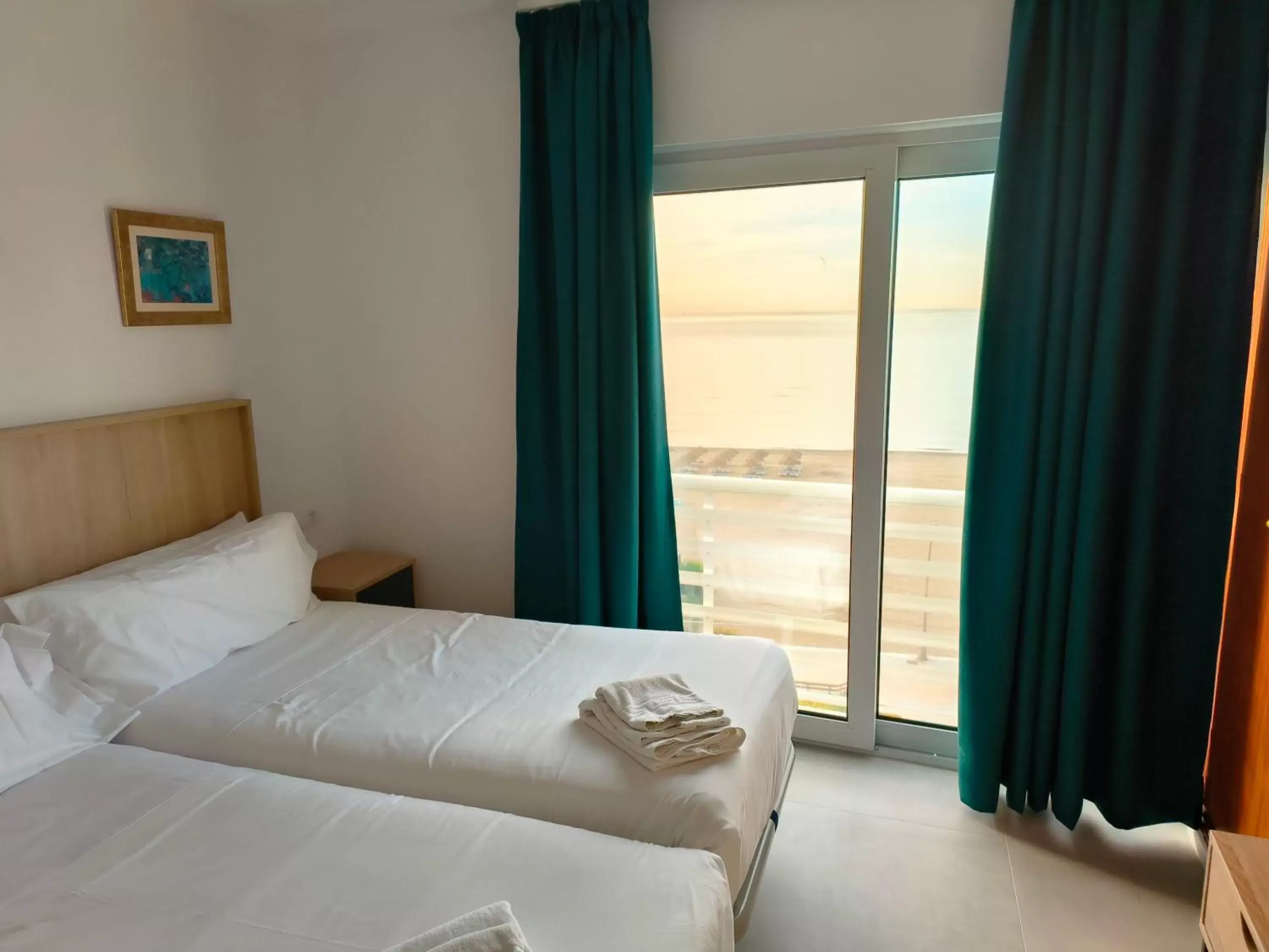 Bed in Hotel Mediterráneo