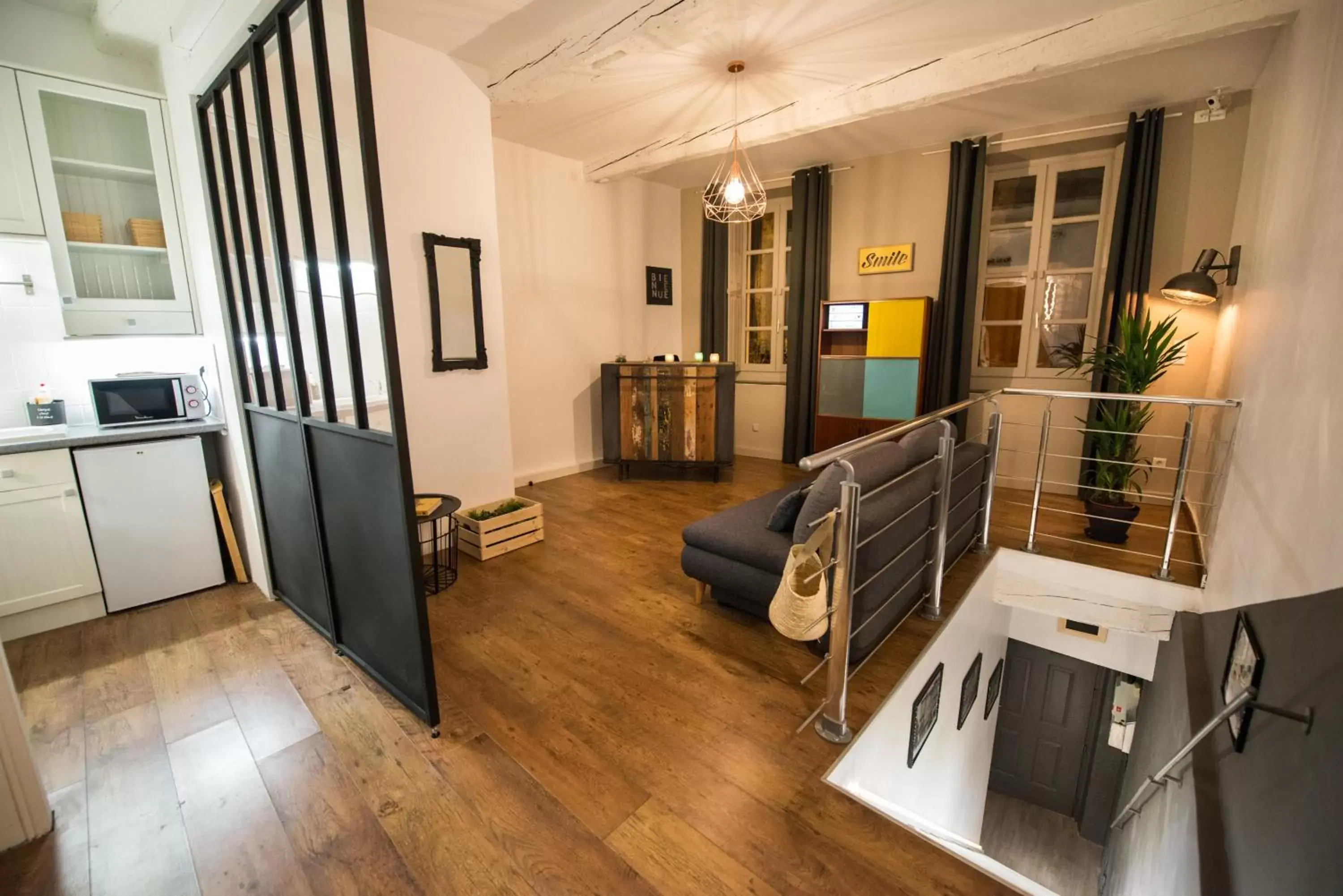 Lobby or reception, Kitchen/Kitchenette in La Maison Gustave