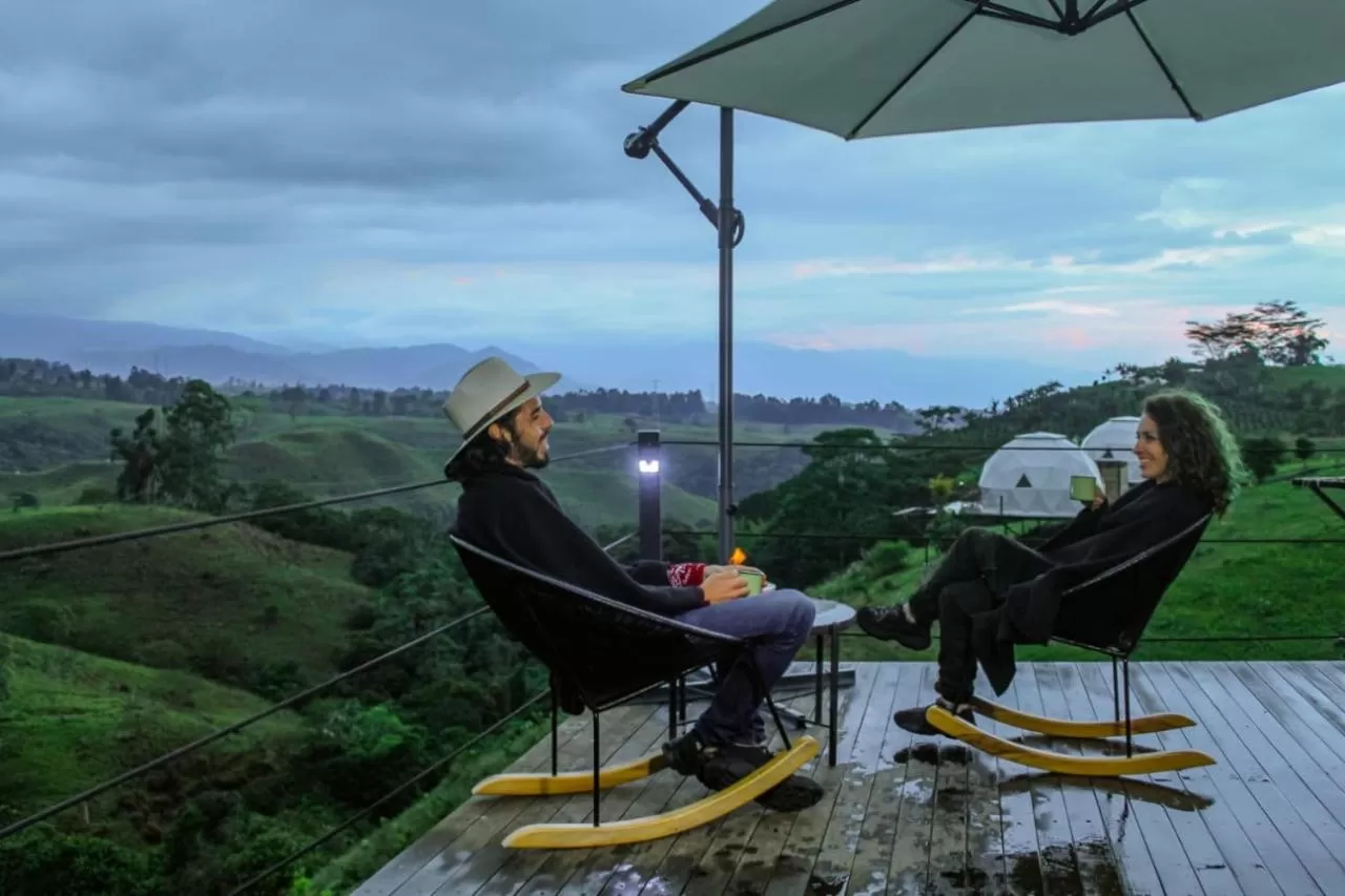 Living room in Ecohotel Monte Tierra Habitaciones y Glamping