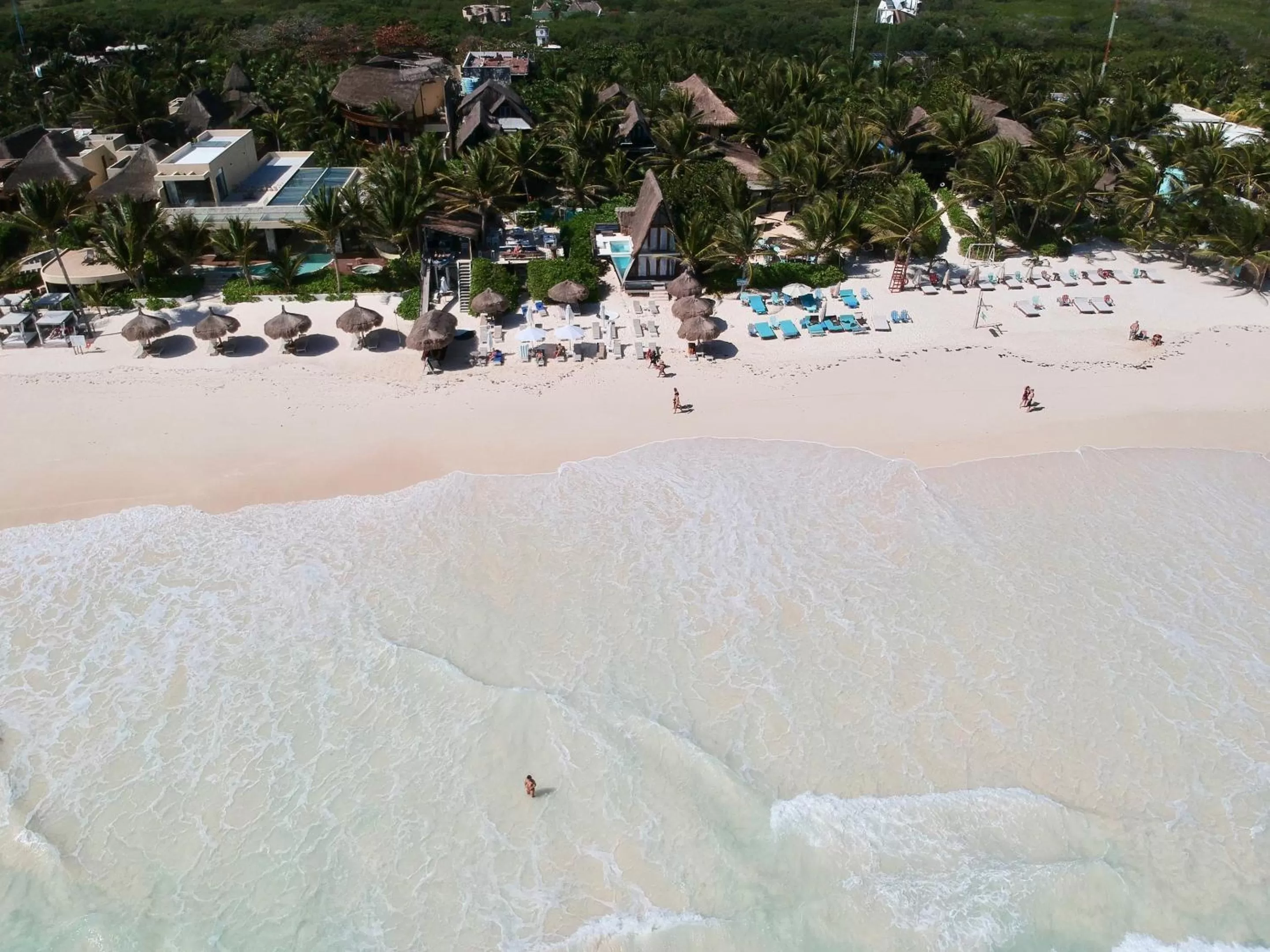 Bird's eye view, Beach in Hotel Zulum
