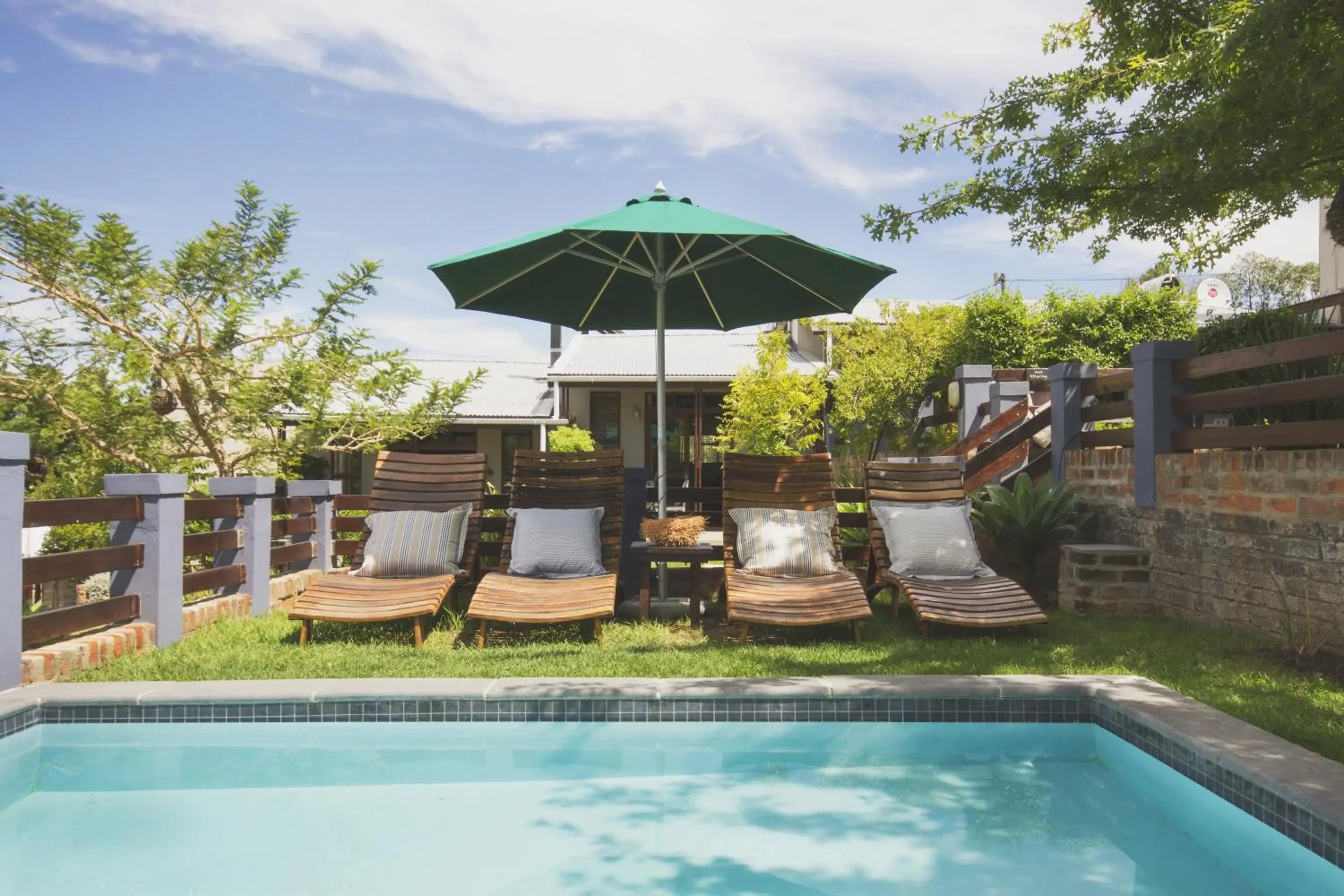 Facade/entrance, Swimming Pool in A Hilltop Country Retreat