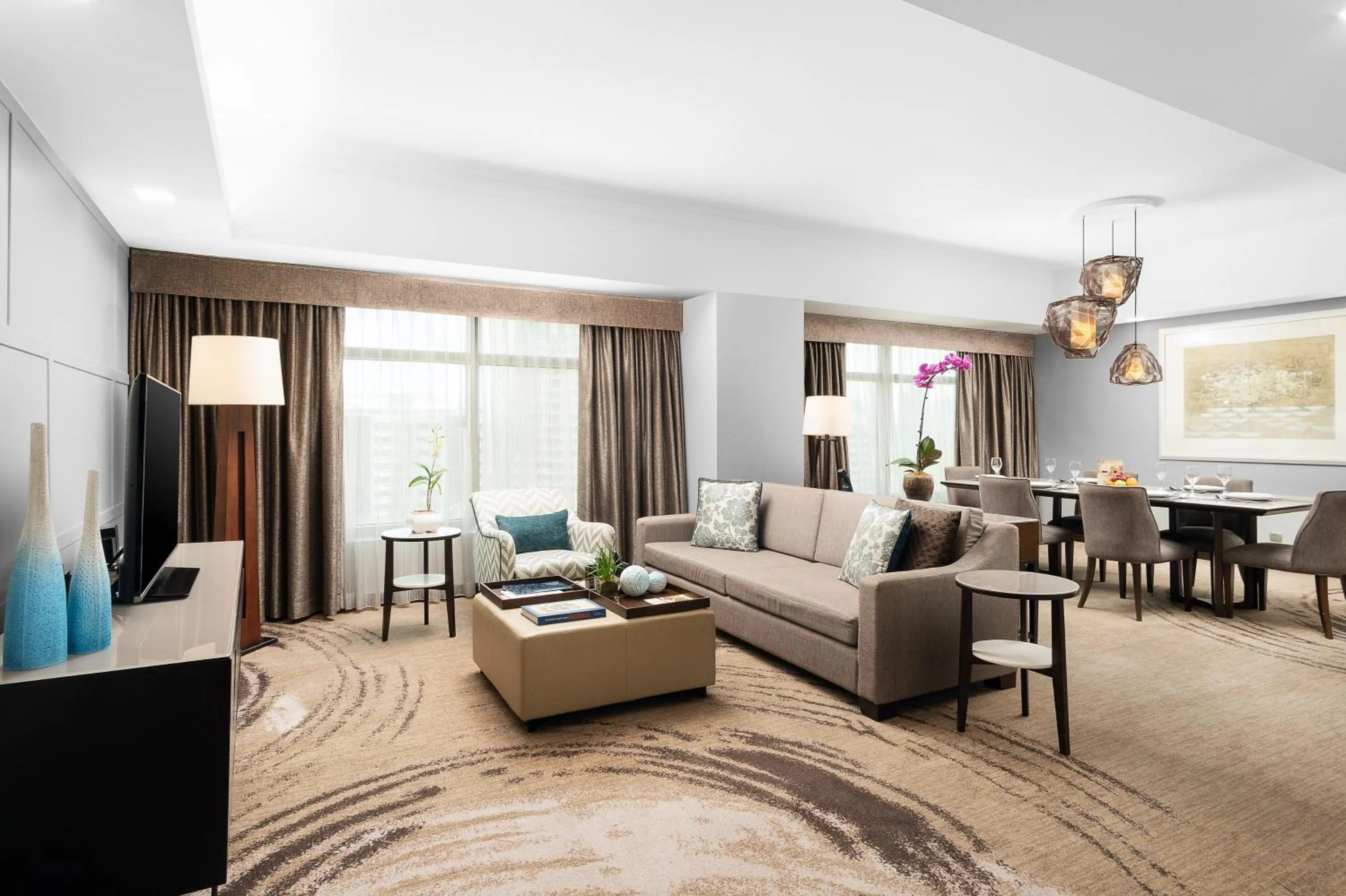 Living room in Ascott Makati