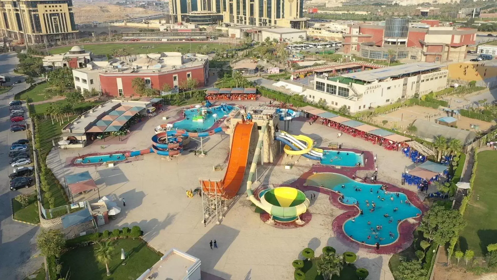 Aqua park, Bird's-eye View in Jewel Sport City and Aqua Park