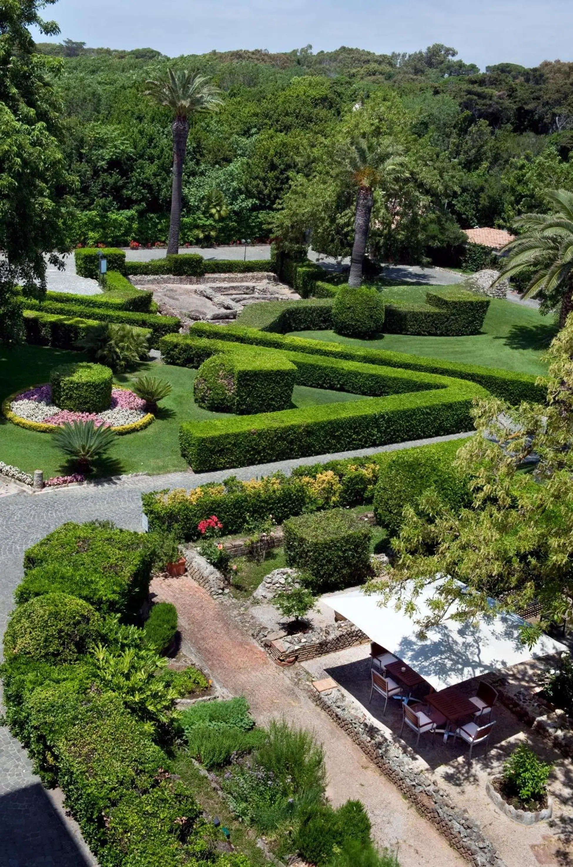 Garden, Bird's-eye View in La Posta Vecchia Hotel