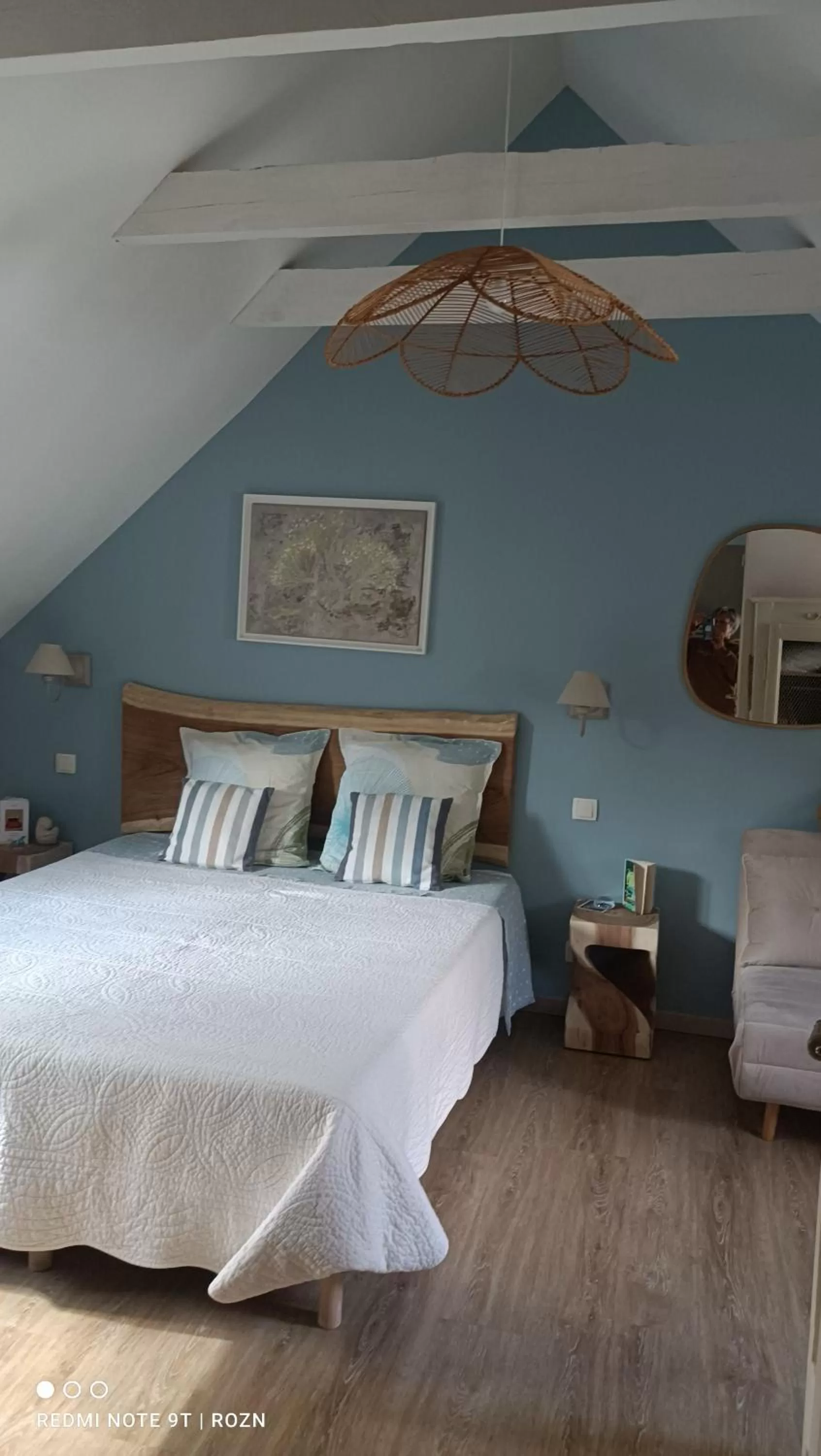 Bed in Les chambres de l'Atelier