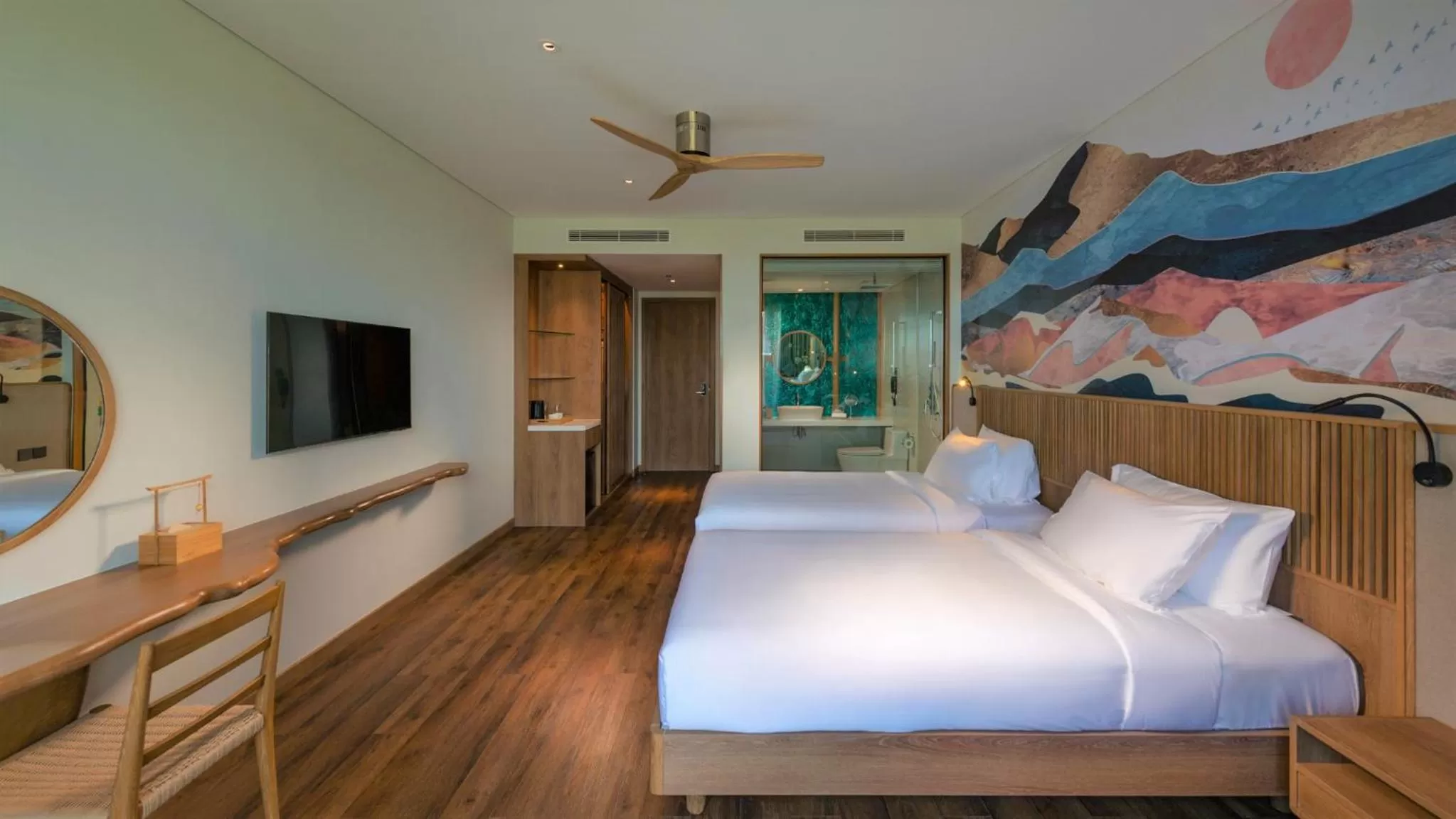 Garden view, Bed in Bellerive Hoi An Resort and Spa