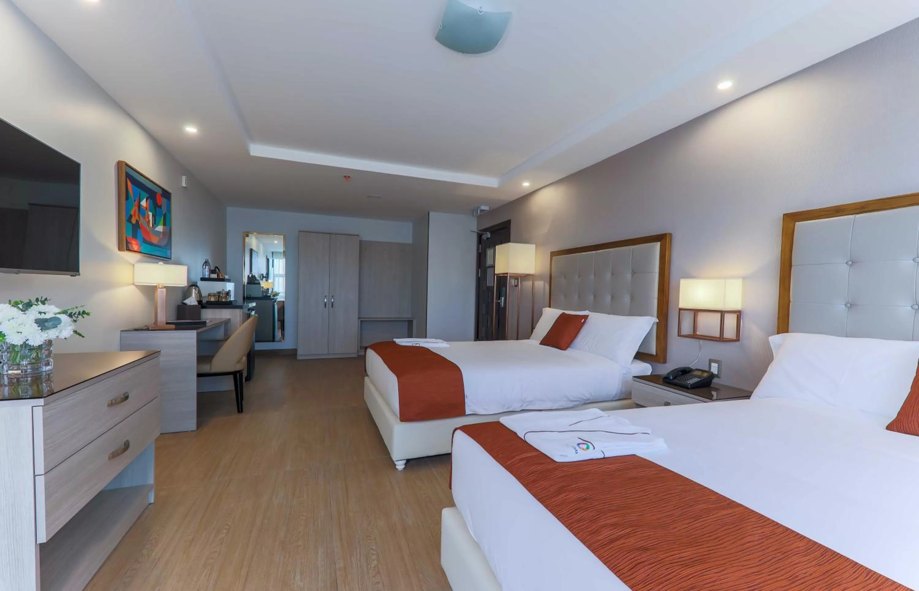 Deluxe Double Room with Two Double Beds in Hotel Vista Quince