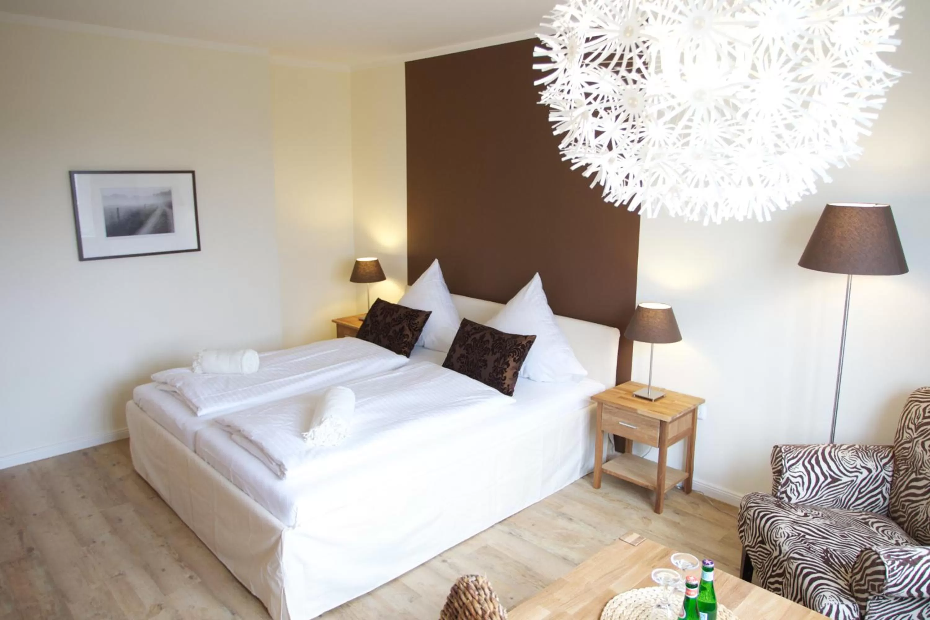 Bed in Das Frühstückshotel Sankt Peter-Ording