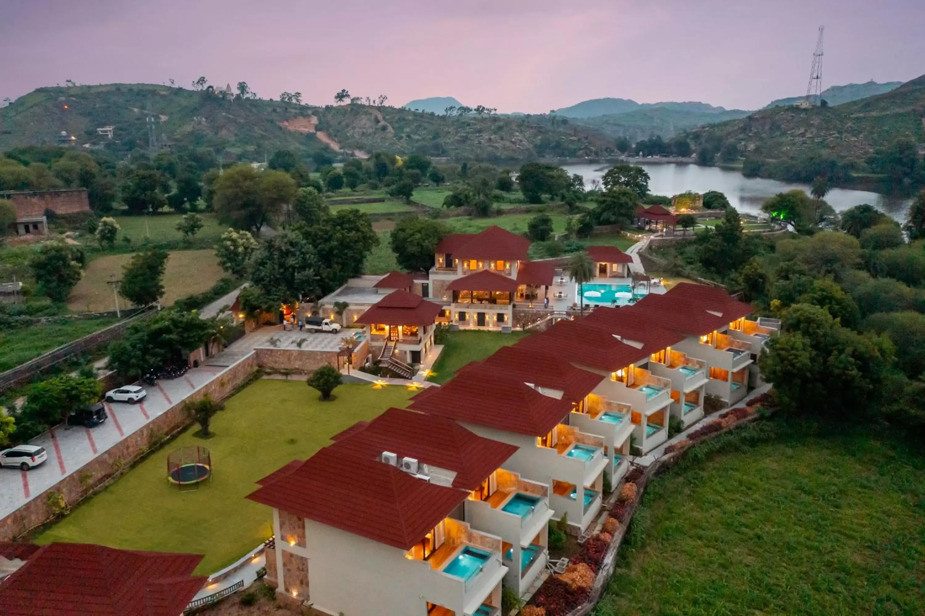 Property building in Sarasiruham Resort - Private Pool Villa in Udaipur Property building in Sarasiruham Resort - Private Pool Villa in Udaipur