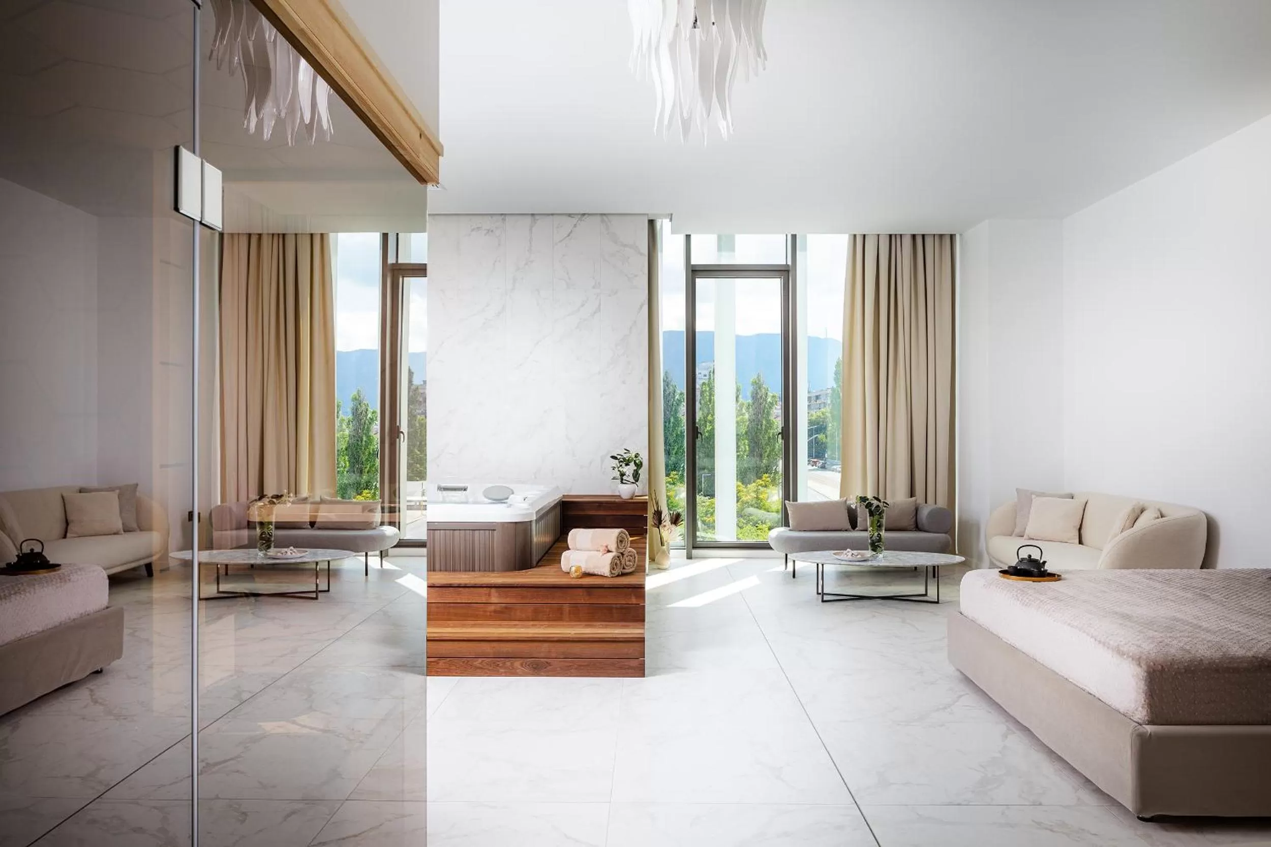 Seating area in Grand Hotel Millennium Sofia