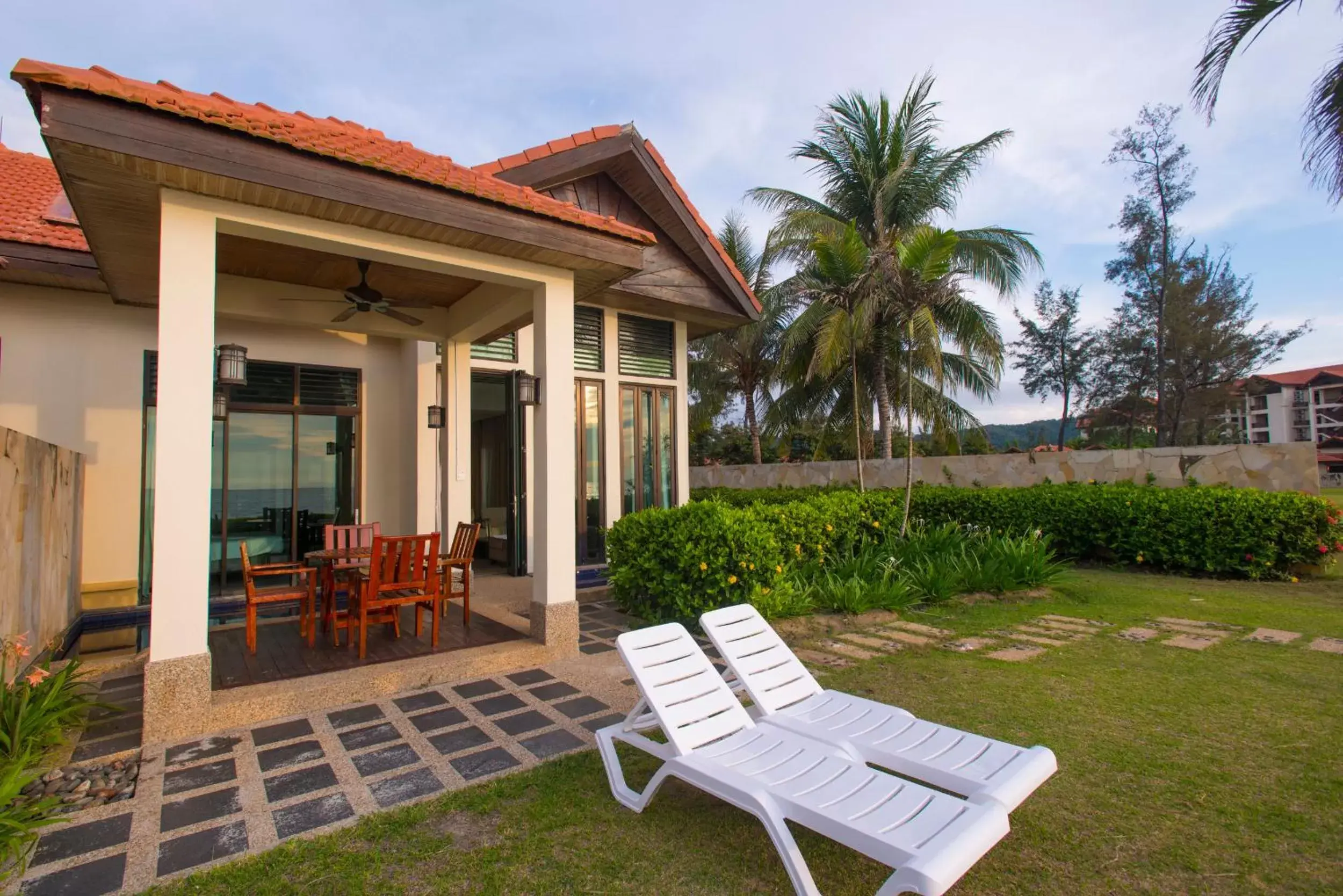 Balcony/Terrace in Sabah Beach Villas & Suites